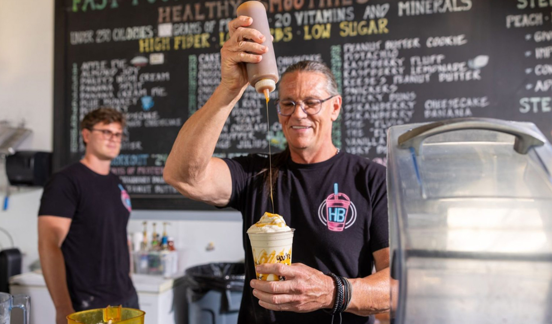 Son-and-dad team Ethan and Daniel Boone founded HB Protein Smoothies in 2014.