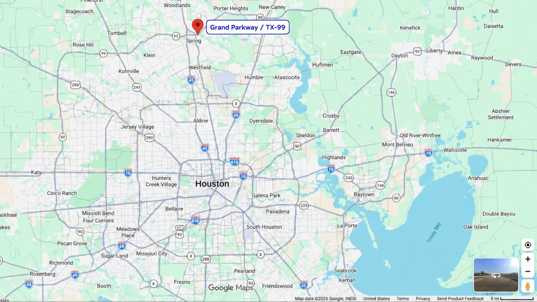 Grand Parkway, whose expansion is ongoing, is designed to be the third outer loop around Greater Houston.