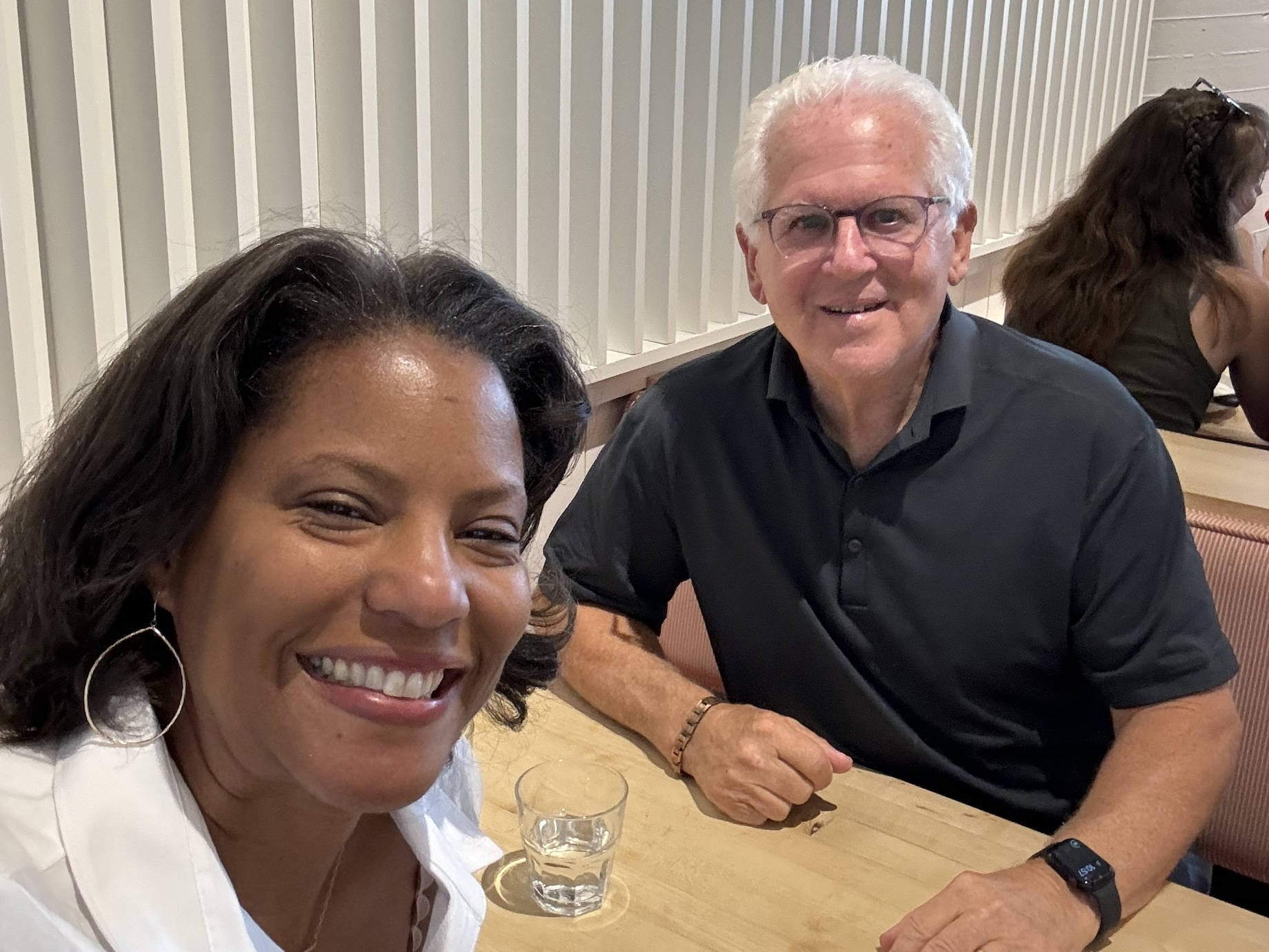 Levi Strauss’ Carol Spann Joyner, at left, with Alan Barocas, who mentored and advised her for more than 25 years, stemming f