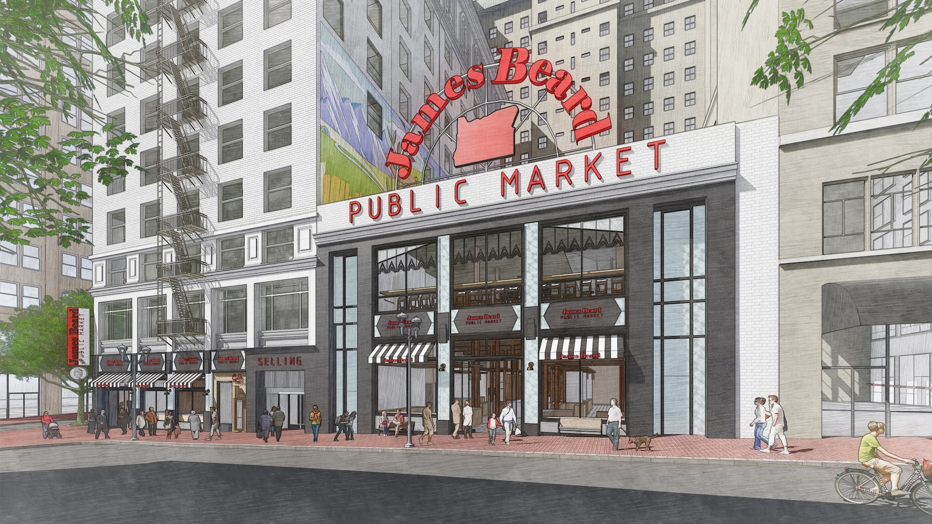 Slated to open later this year, downtown Portland’s indoor/outdoor James Beard Public Market will offer an array of food-and-