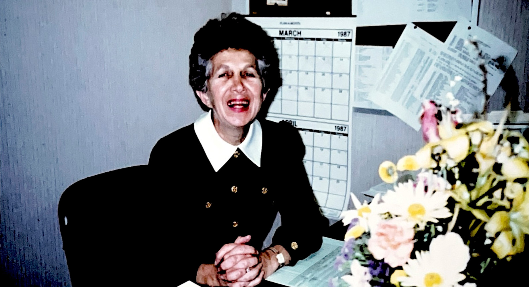 Dressbarn employees knew Roslyn Jaffe, pictured above in 1987, as Mrs. J.
