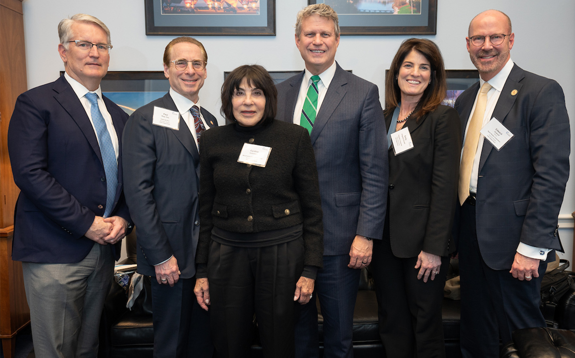 Taylor at the 2025 ICSC Federal Fly-In with Clark Hill’s Paul Magy, Mid-America Real Estate’s Cynthia Kratchman, Michigan Rep