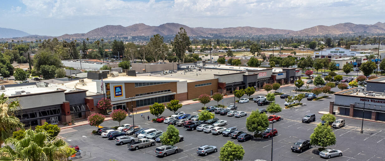 The Aldi-anchored Magnolia Tyler Center in Riverside, California, is among the 10 shopping centers purchased by a joint ventu