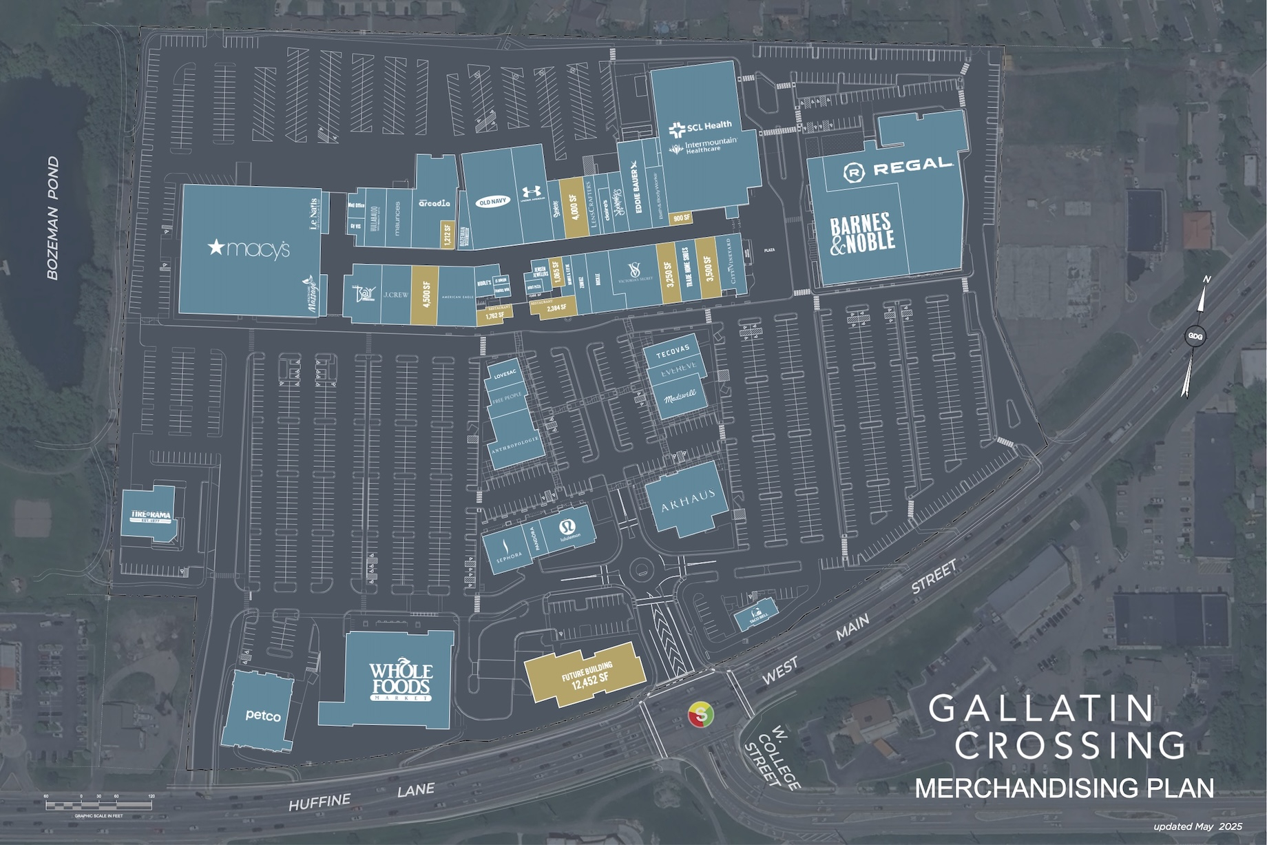 The plan for Gallatin Crossing’s 38 acres.