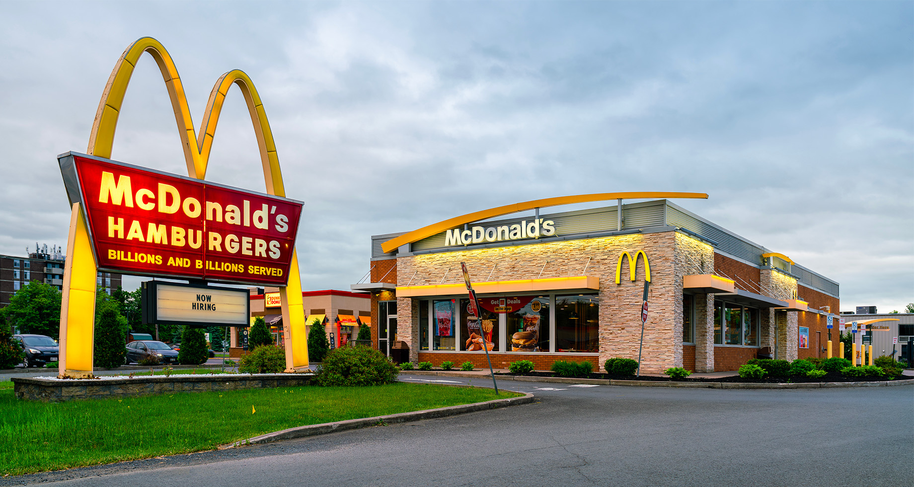 A McDonald’s in Rome, New York, in June
