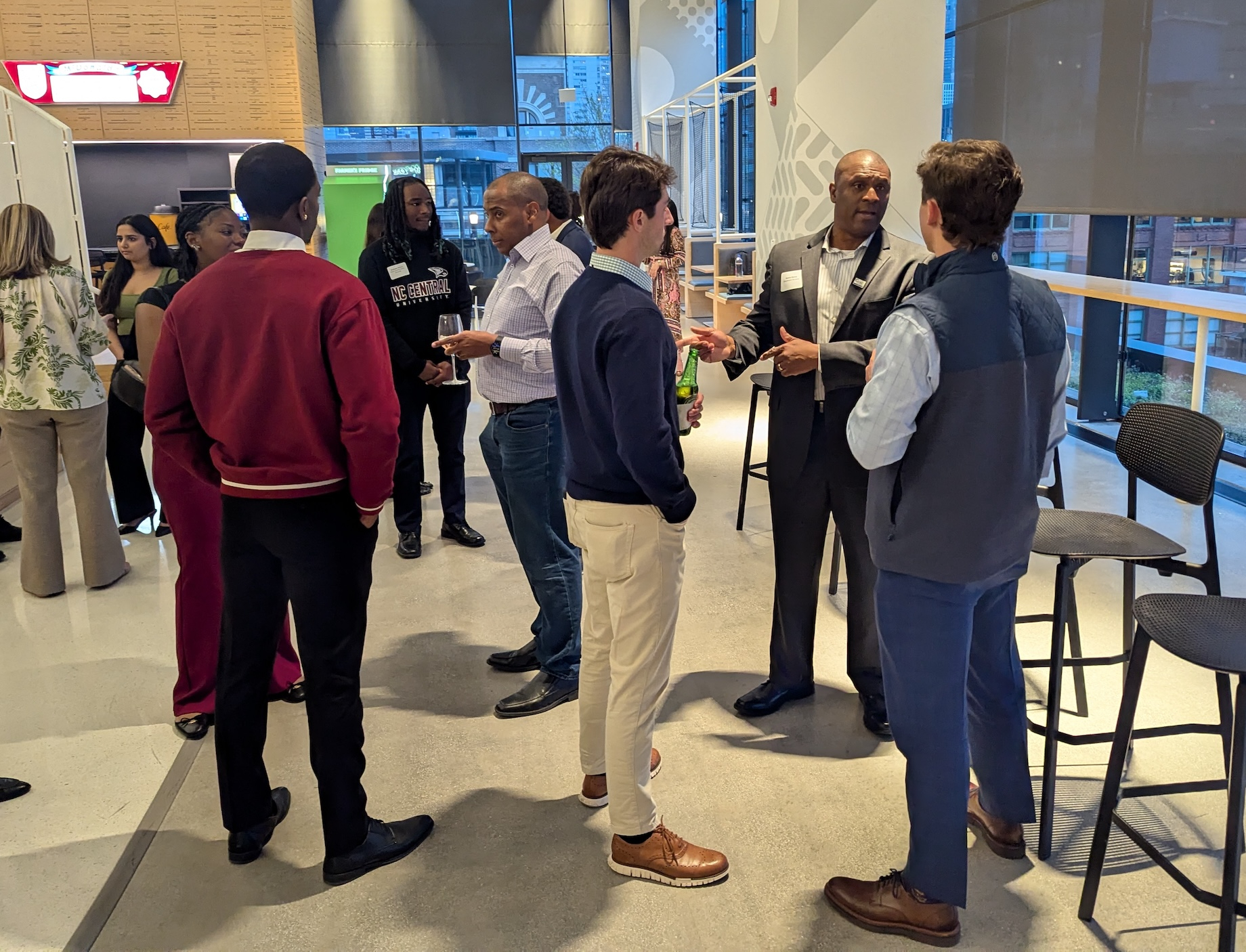Students networked with industry professionals, including ICSC Foundation board members.