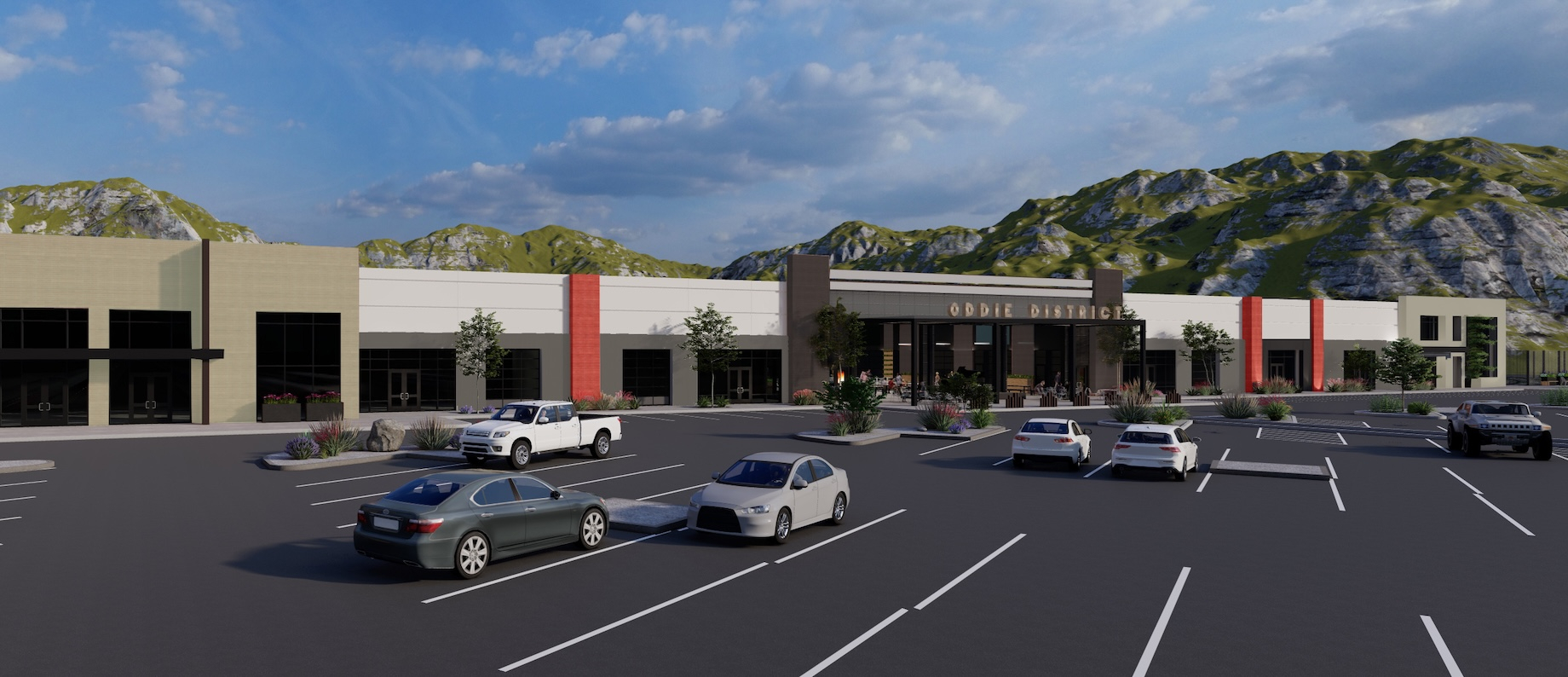 Nevada’s Oddie District, a redevelopment of a former Lowe’s store, houses maker space, and fitness, food-and-beverage and ent