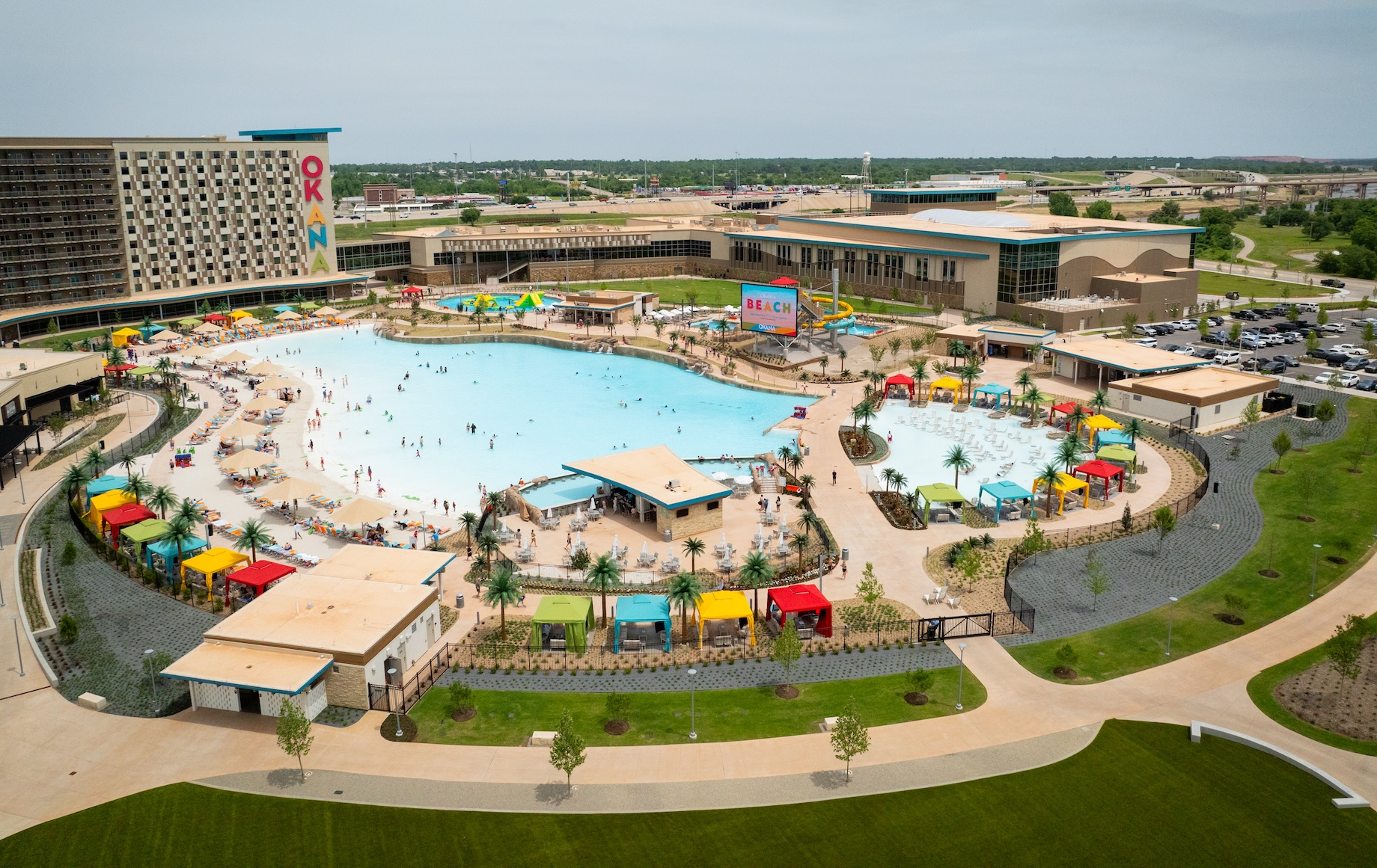 Okana claims to feature the fourth-largest swimming pool in the country.