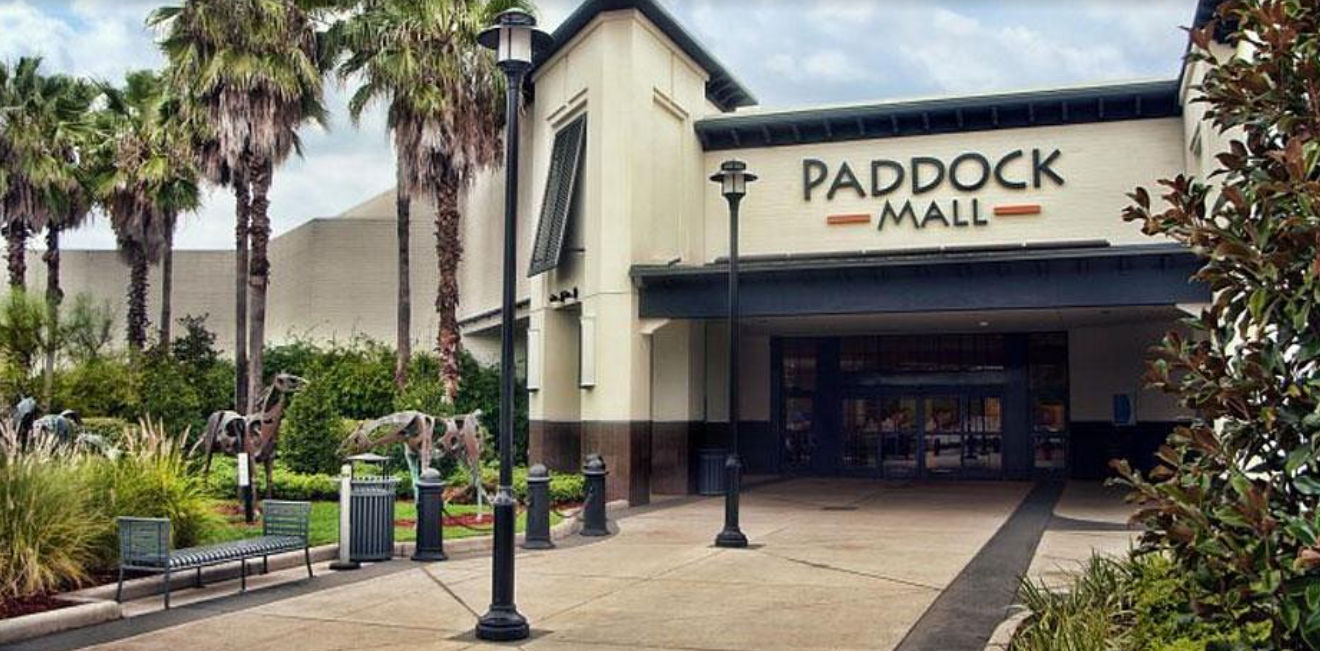 Paddock Mall is the only enclosed mall in Florida’s Marion County, according to CBL. It, too, opened in 1980, and its 90 stor