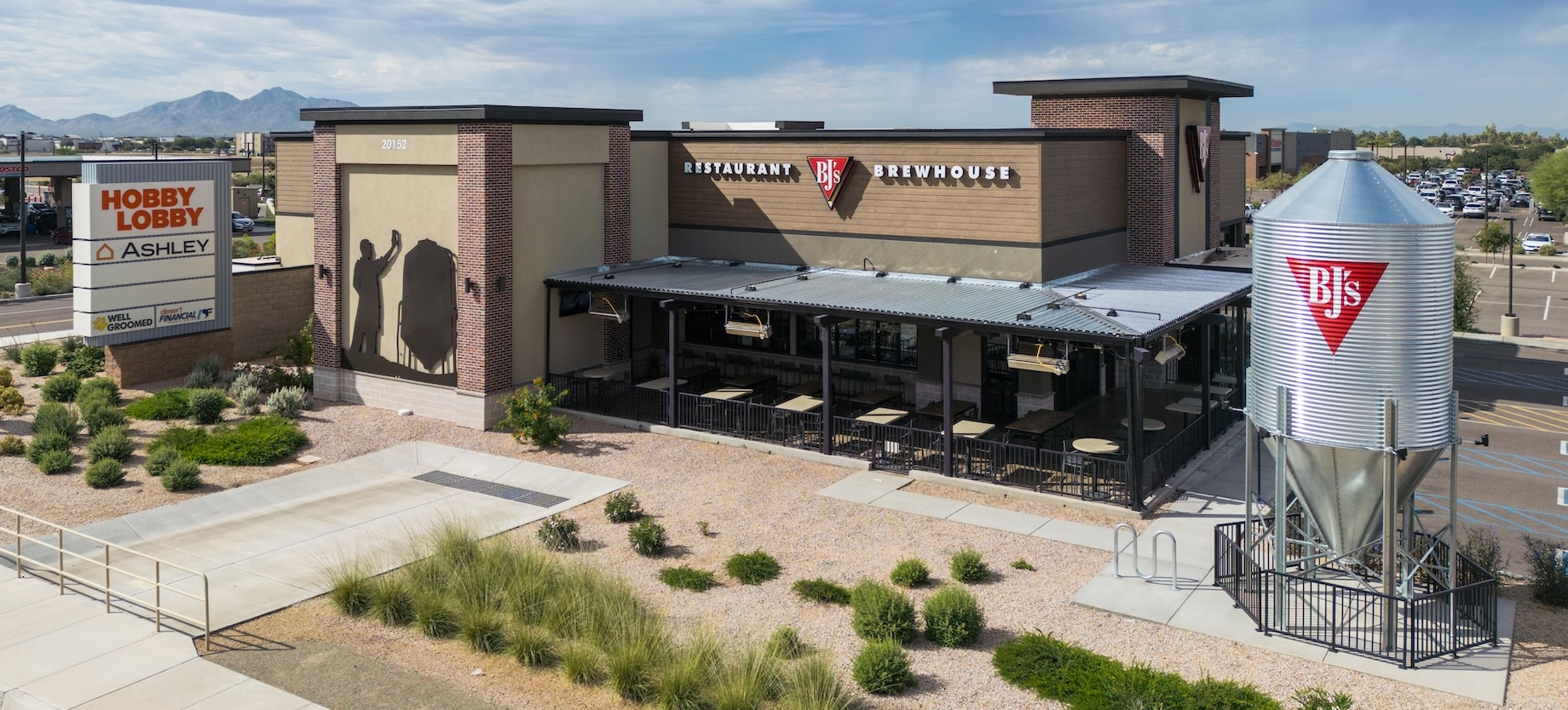 Tenants at Queen Creek Crossing include Ashley, BJ’s Restaurant & Brewhouse and Hobby Lobby.
