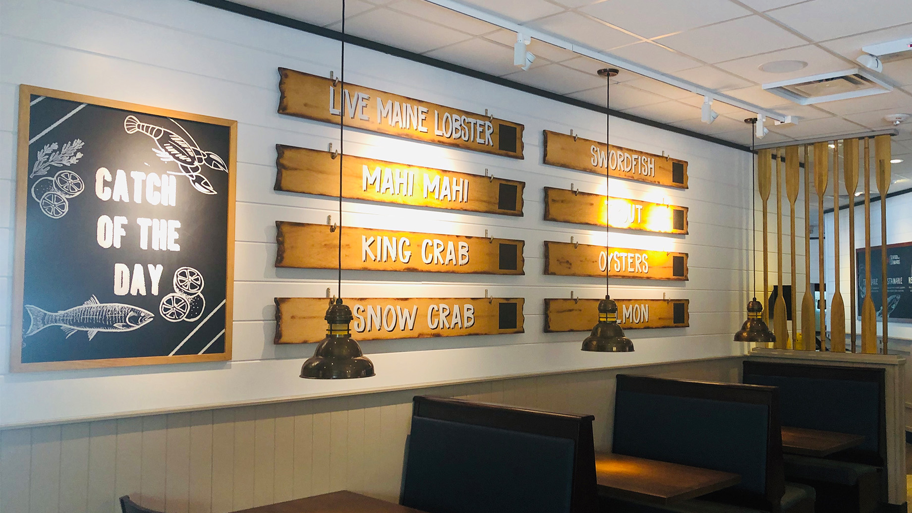 Red Lobster’s refresh includes nostalgic features like nautical decor.