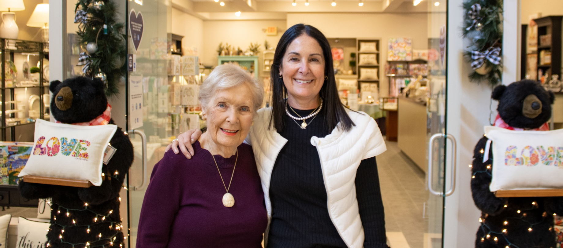 Rita Sachs, left, and Anne Sachs Mulholland, right
