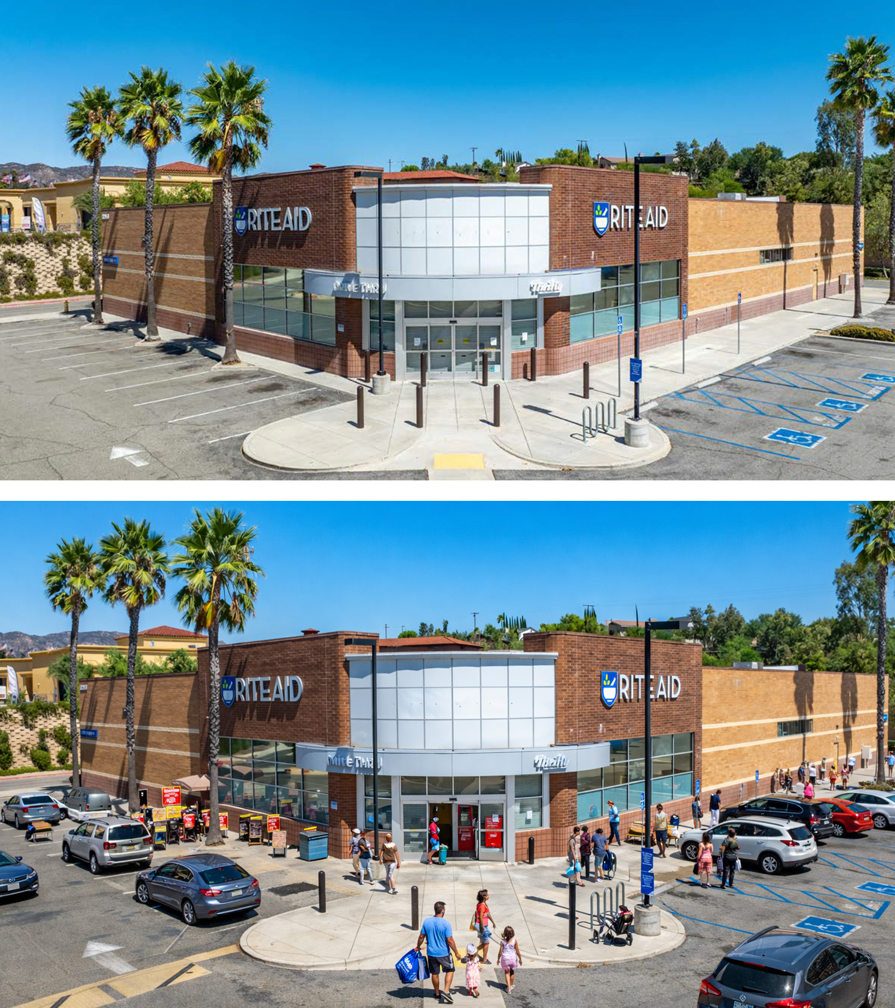 Paragon asked ChatGPT, to start with a photo of an existing property and “energize the common areas around this store.” The r