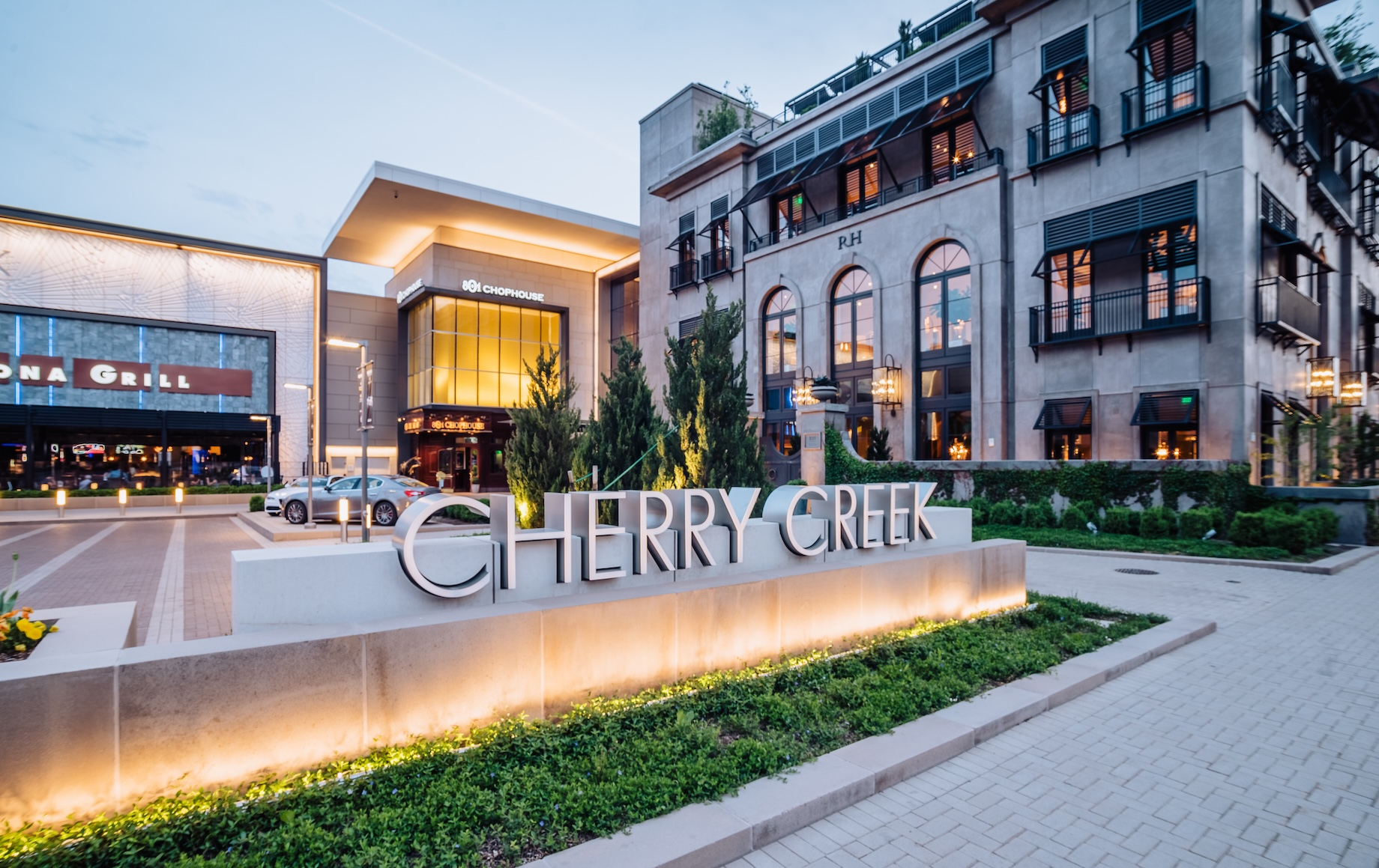 High-profile properties under the Taubman umbrella include Cherry Creek Shopping Center in Denver, above; Beverly Center in L