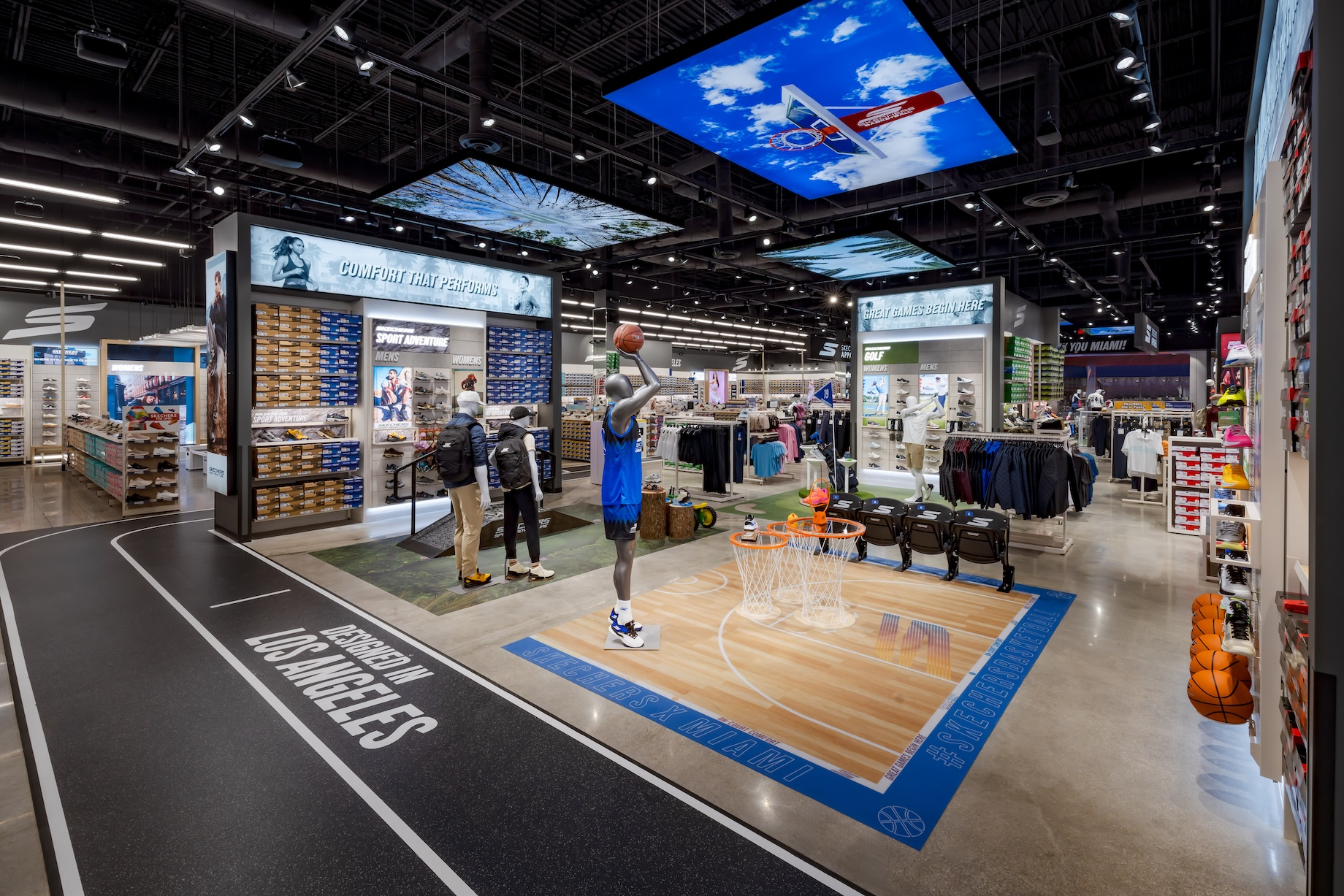 Skechers has opened its first U.S. Skechers Performance store in Miami’s Dolphin Mall.