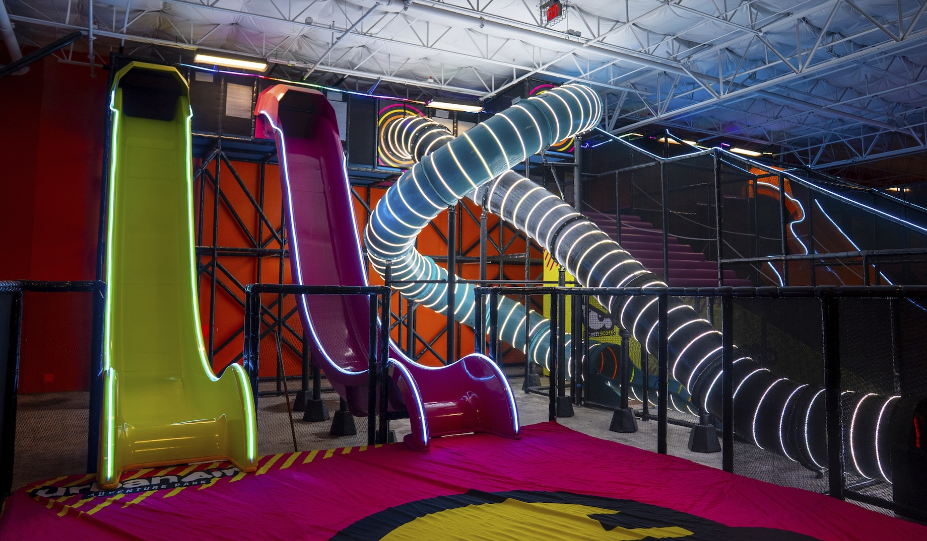 Urban Air periodically introduces new attractions to encourage return visits. Its Indoor Slide Parks debuted in 2024.