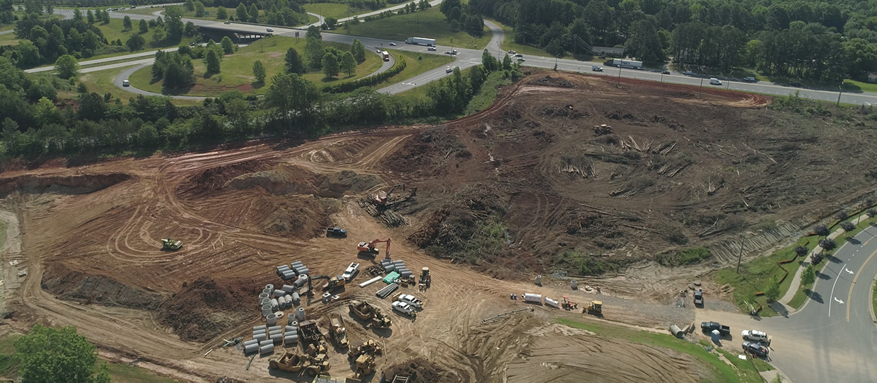 During a 2021 internship with Core Properties, Leyha Williams visited the dirt site in Charlotte, North Carolina, that would 