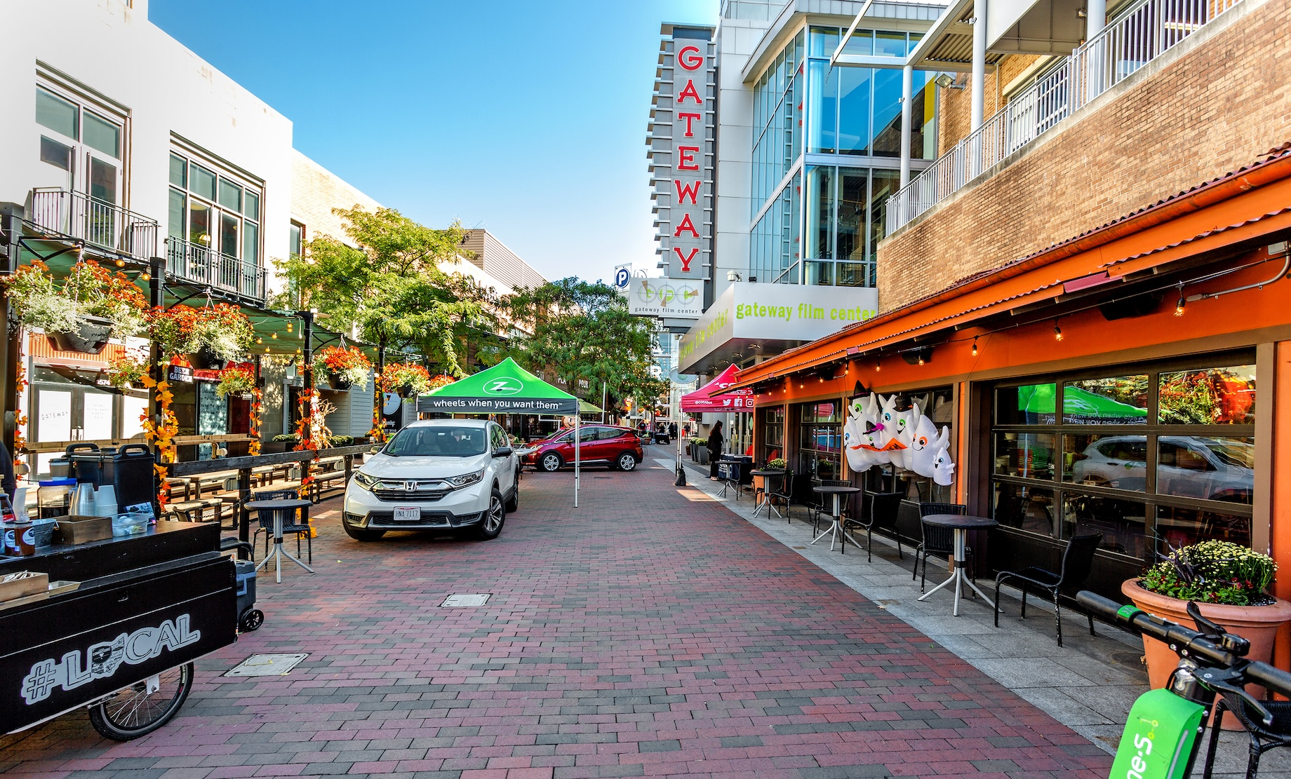 Gateway Film Center, anchor of the Steiner + Associates-leased Gateway – University District development in Columbus, is step