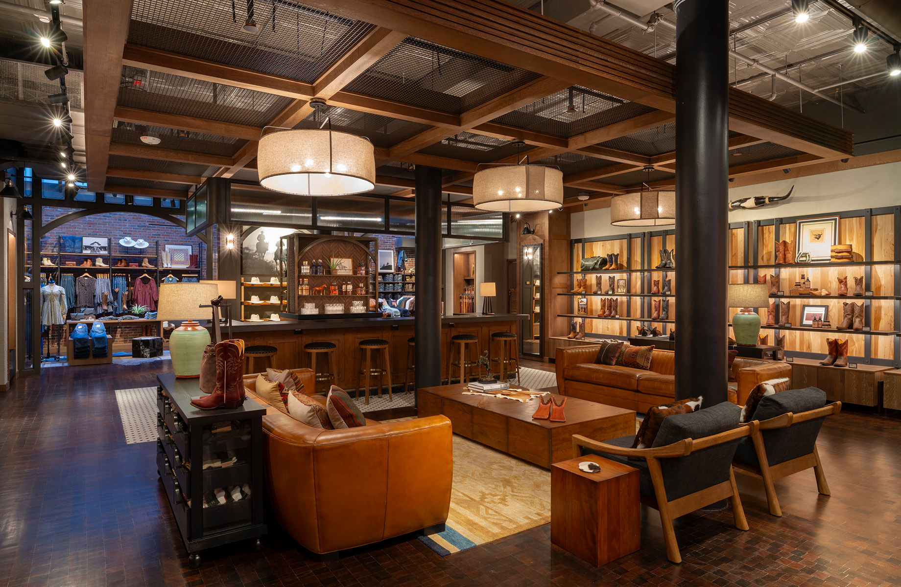 The IA-designed Tecovas’ SoHo location feels more like a curated home than a traditional retail store.