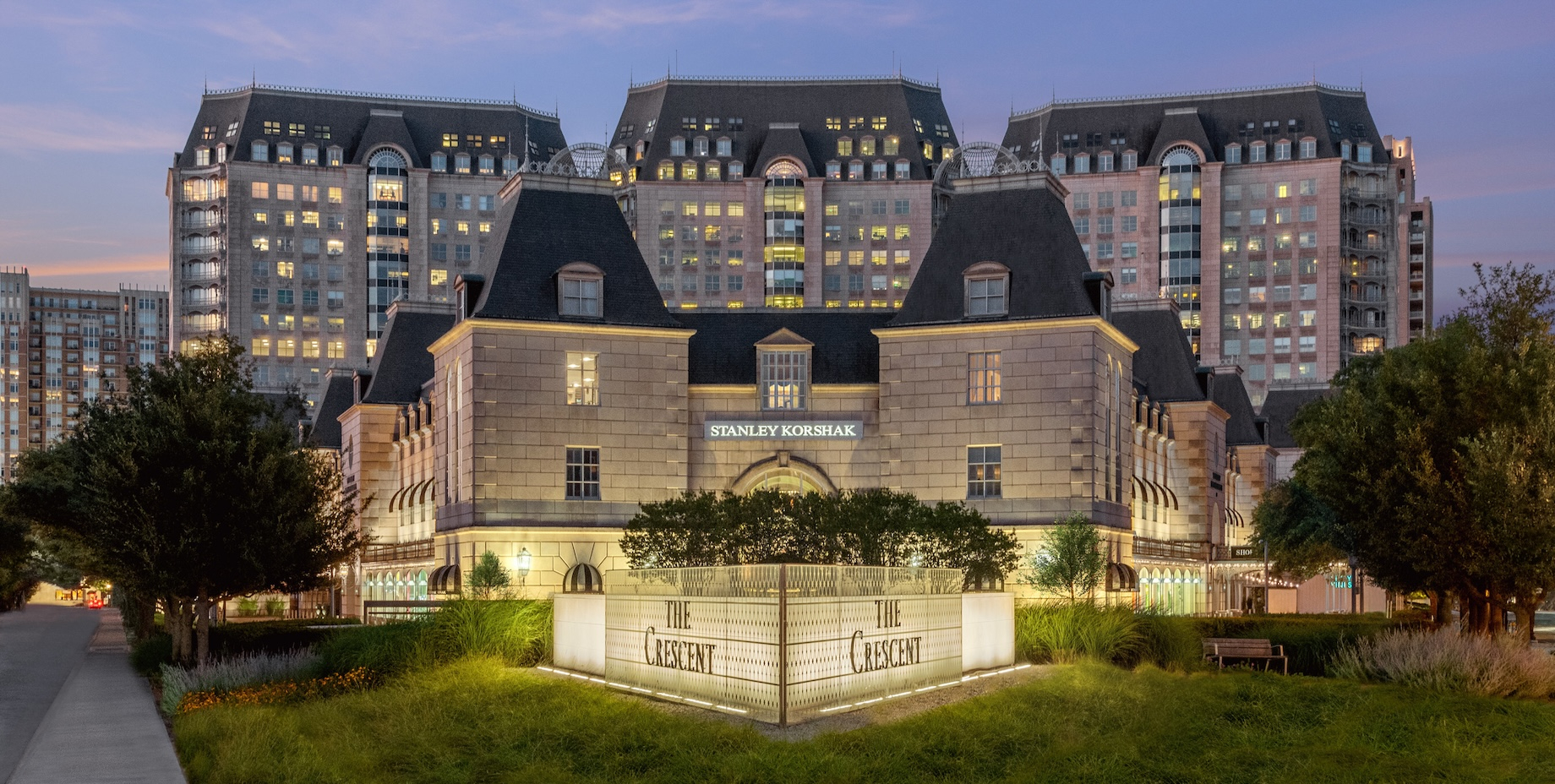 The Crescent mixed-use property sits in Dallas’ high-end Uptown submarket.