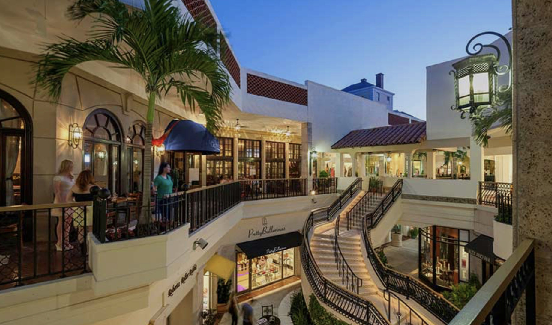 Tenants at The Esplanade at 150 Worth include luxury brands Carolina Herrera and Hublot.