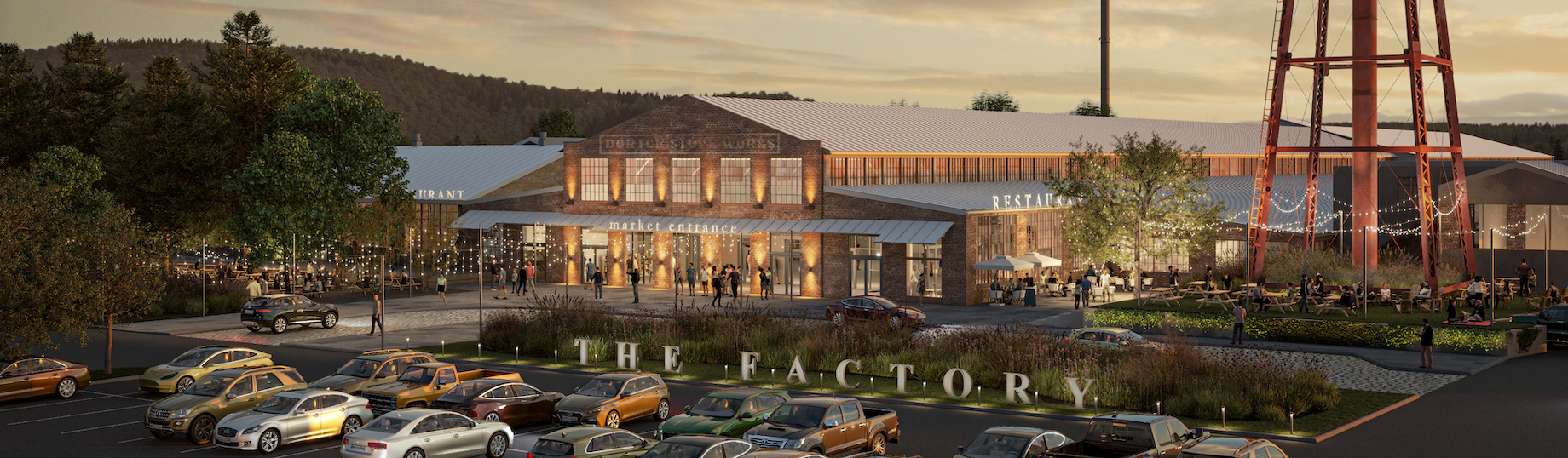 Rendering of Arender and partners’ plans for The Factory at Franklin