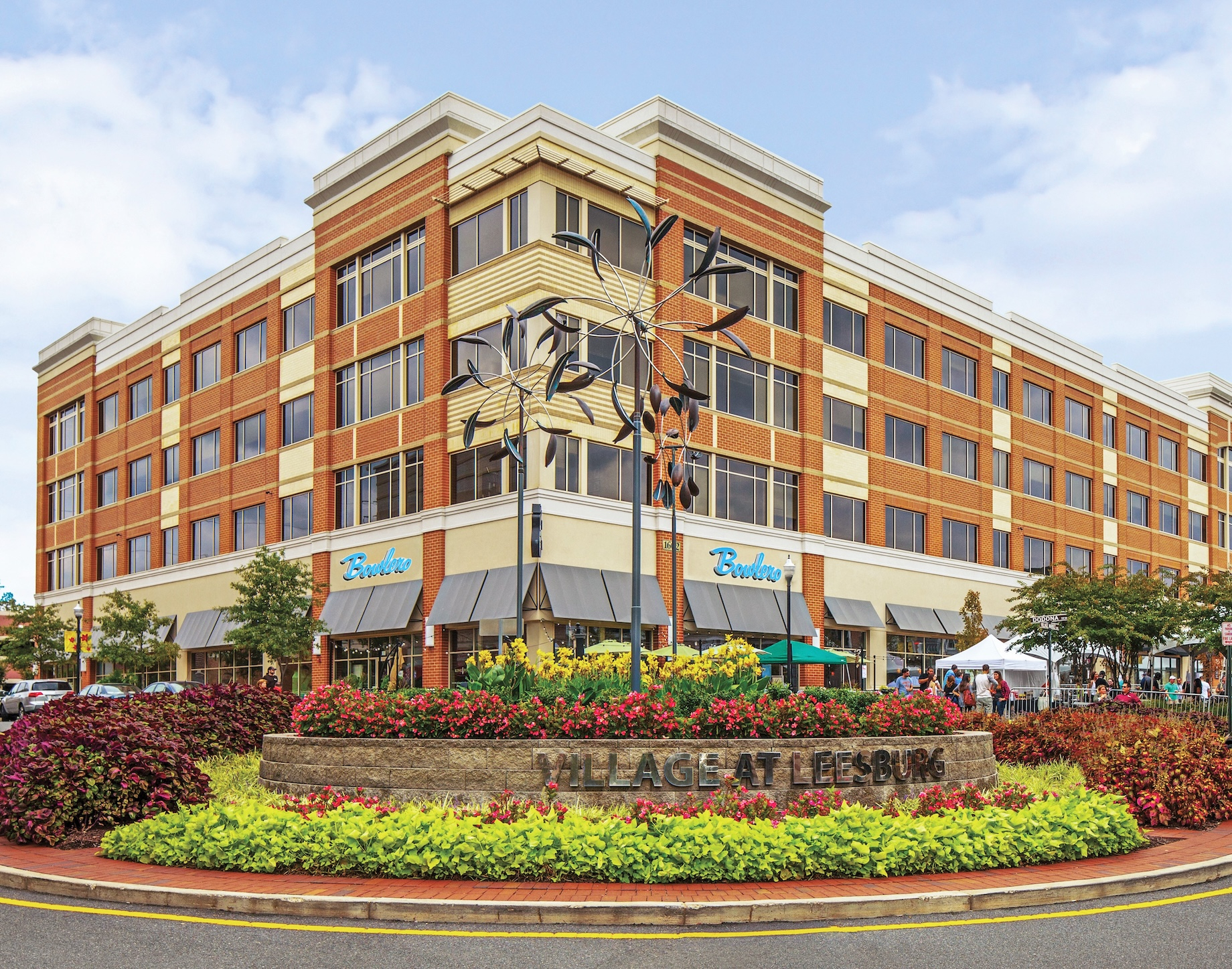 Village at Leesburg, pictured above and at top, lives up to its name, evoking small-town charm and connection in a modern, mi