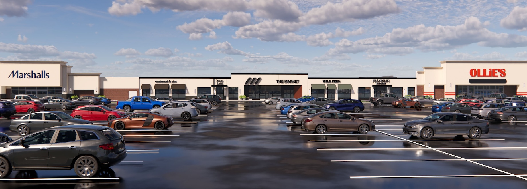 The adaptive reuse of Washington Crown Center will include 97,000 square feet of retail facing Interstate 70.