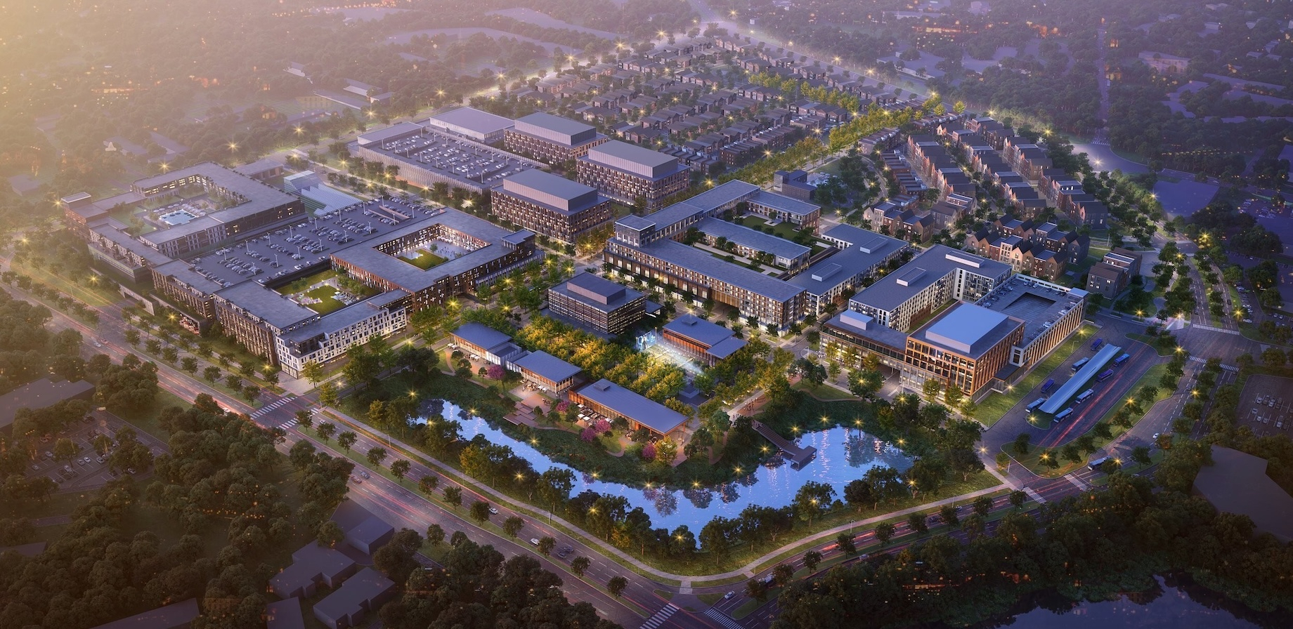 A mixed-use project at the site of the former Lakeforest Mall in Gaithersburg, Maryland, will include 430,000 square feet of 