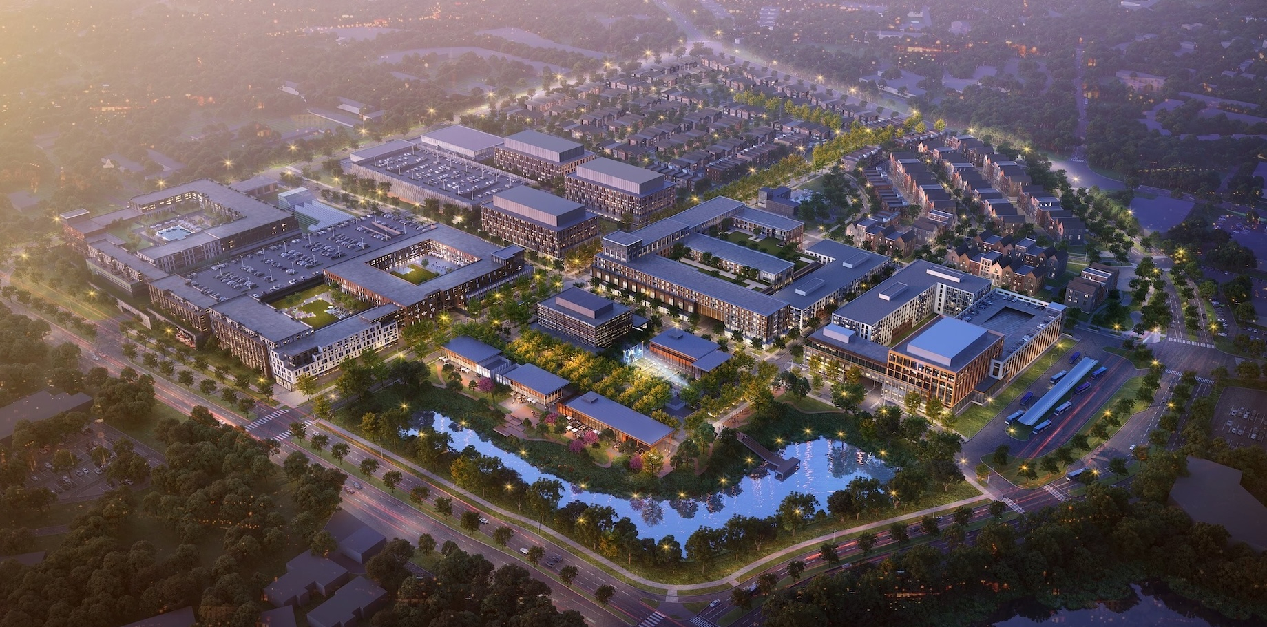 The Lakeforest redevelopment project in Gaithersburg, Maryland, will feature more than 470,000 square feet of retail and comm