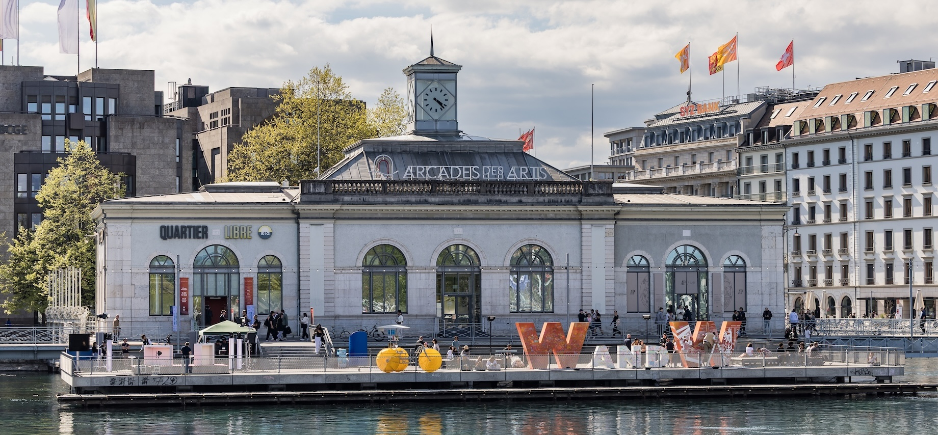 Giant “W and W” sculptures celebrated Geneva’s 2026 Watches and Wonders event in April.