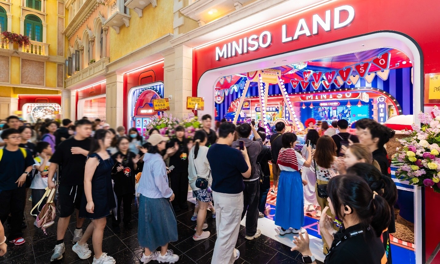 Macao’s first Miniso Land opened July 27 in China’s Shoppes at Venetian.