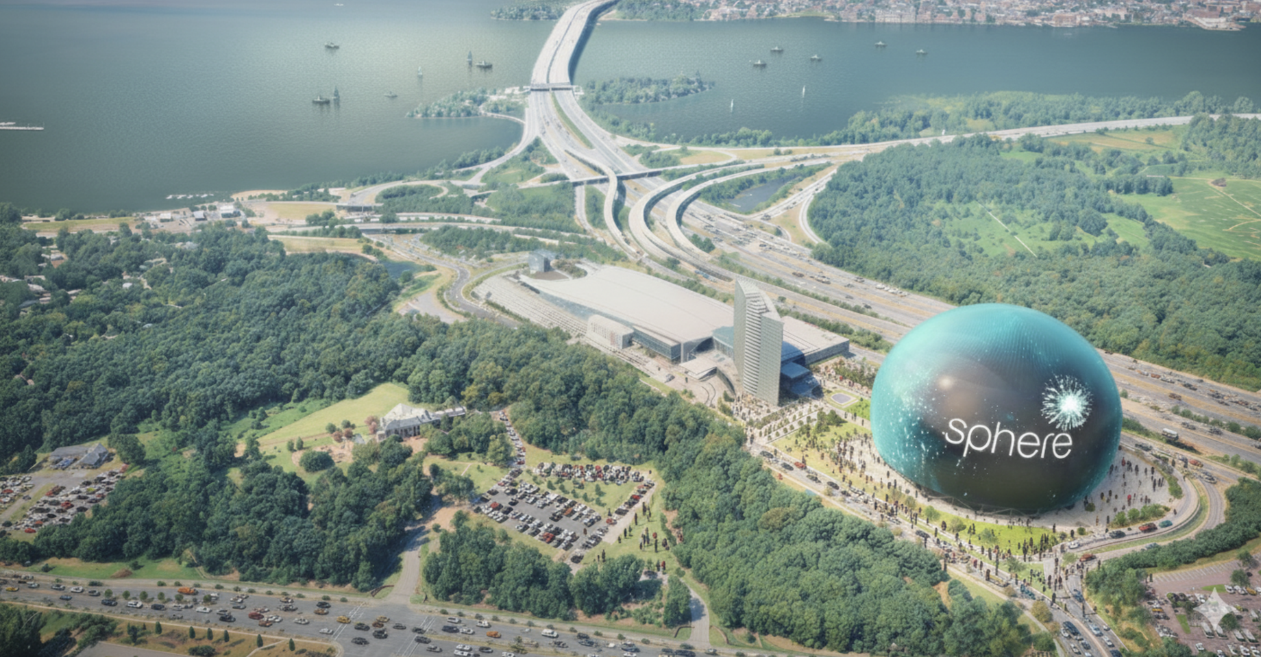 A 6,000-seat version of Las Vegas’ Sphere is proposed for the National Harbor mixed-use development in Prince George’s County