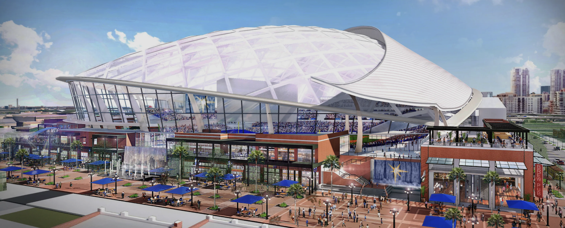 The Tampa Bay Rays expect their new ballpark to be ready for the 2029 MLB season.