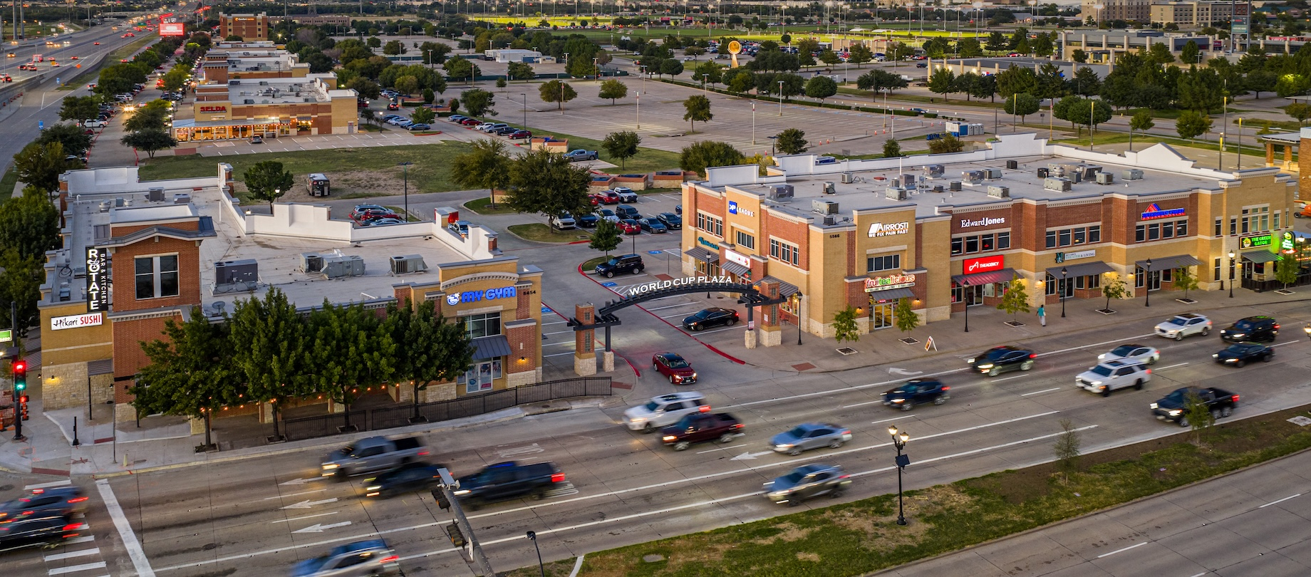 World Cup Plaza in Frisco, Texas, encompasses more than 90,000 square feet.