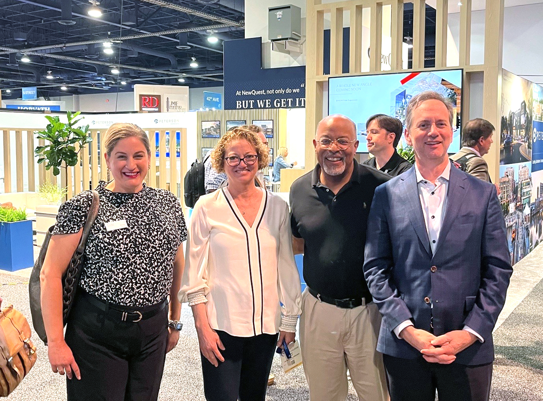 Abby Jagoda, Kimli Cross (The Peterson Companies), Rep. Glenn Ivey and Paul Weinschenk (The Peterson Companies) at ICSC LAS V