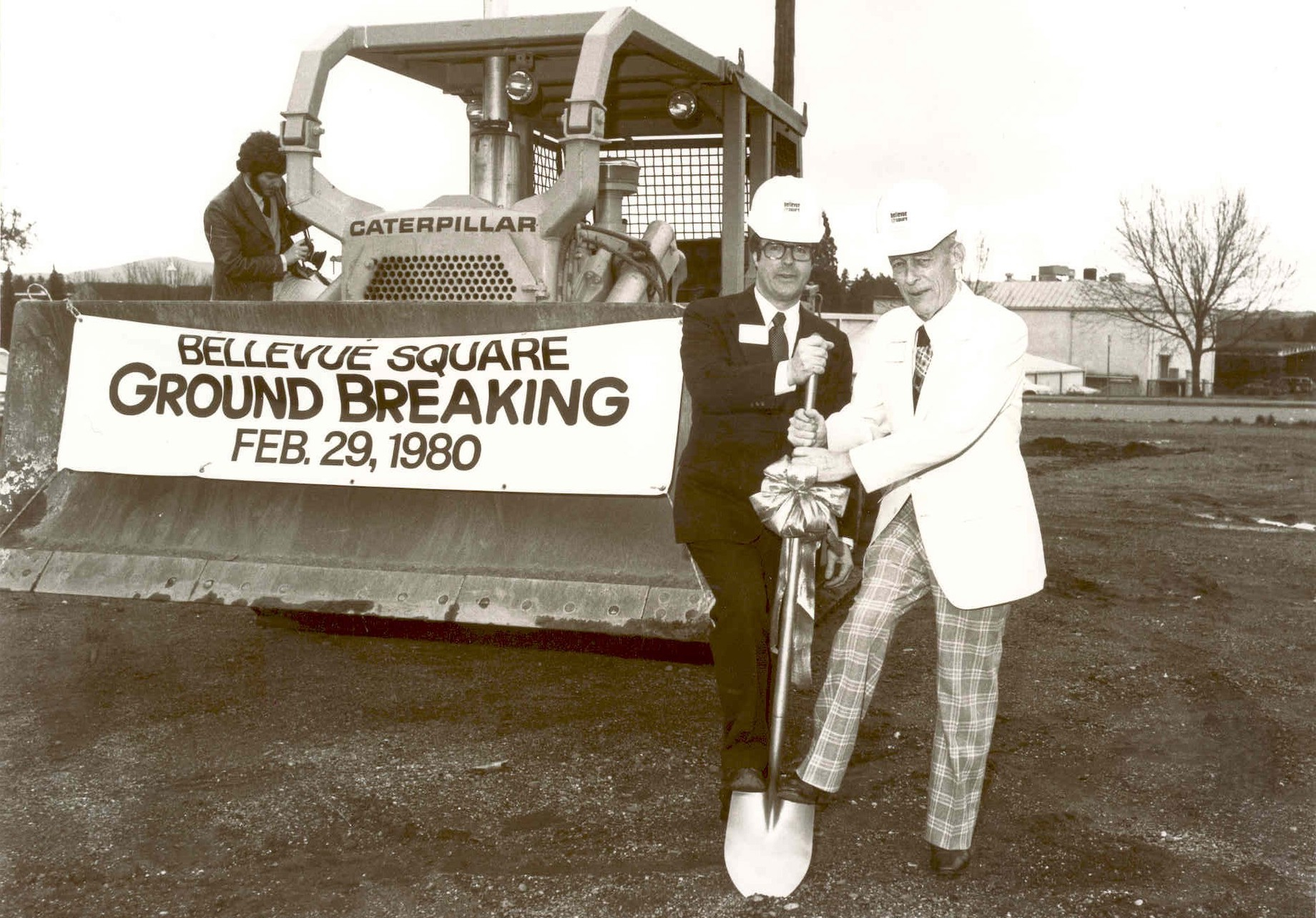 Kemper Freeman Jr. and his father at the redevelopment groundbreaking. Photo credit: Brandt Photography