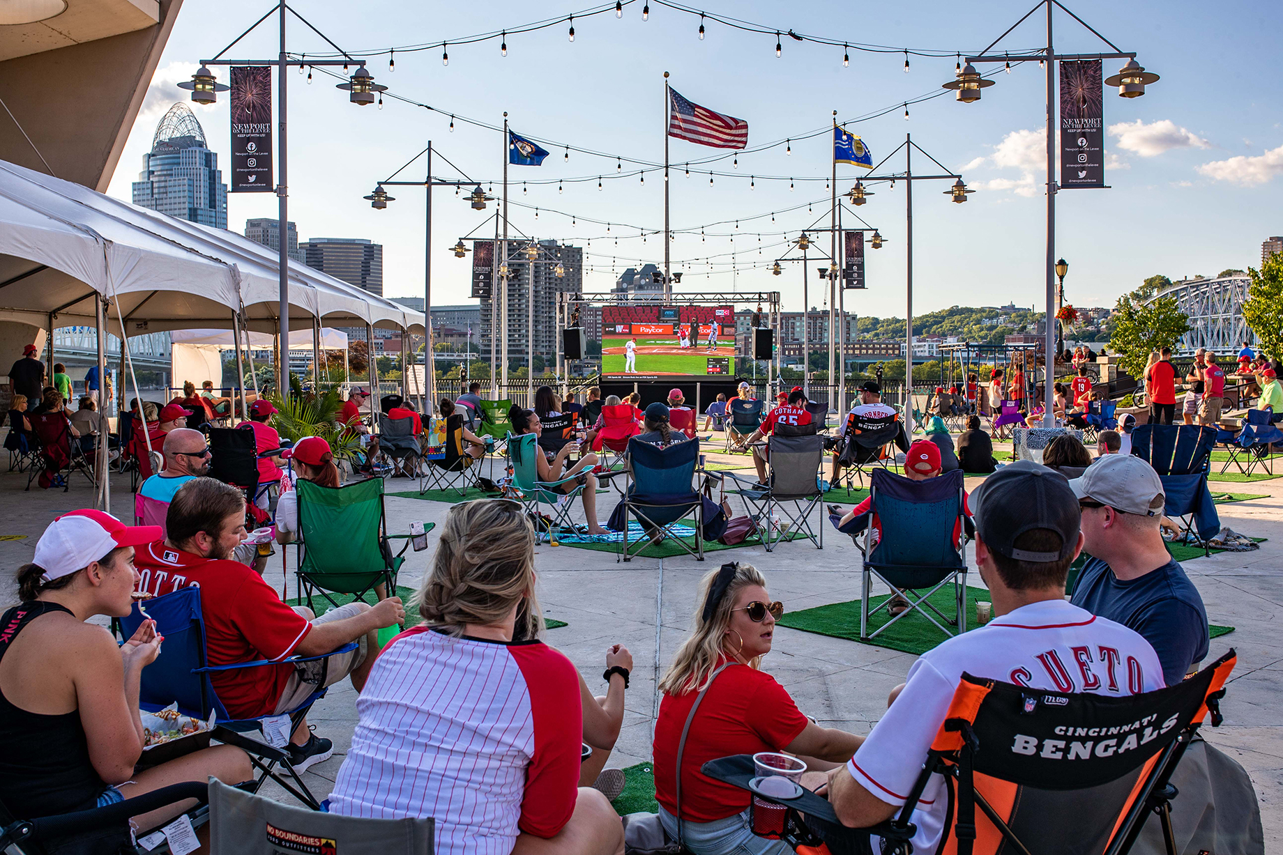 Opening Day on the Levee