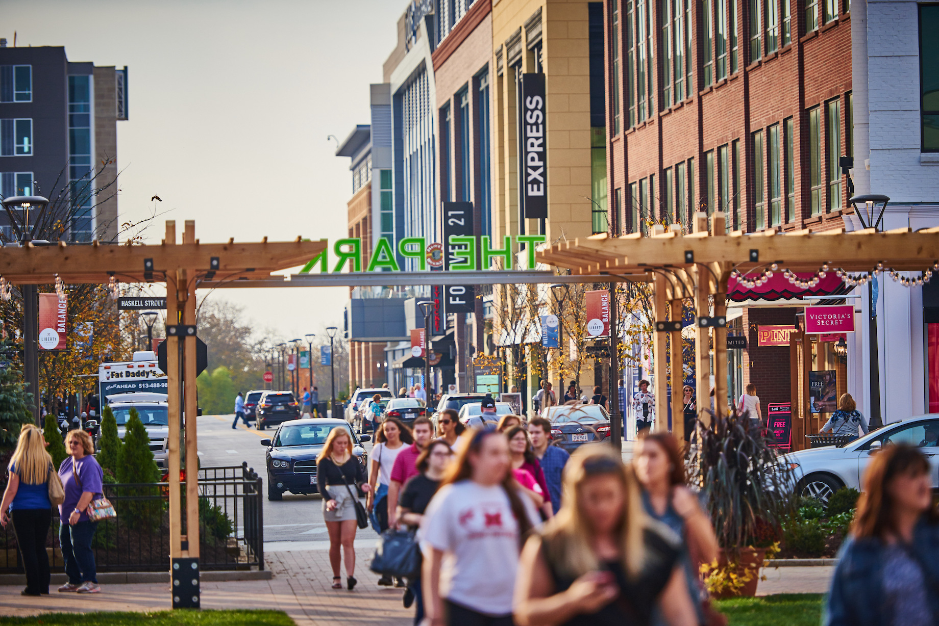 Among the properties Bayer Properties adds to Centennial’s management portfolio are Cincinnati, Ohio’s Liberty Center, above,