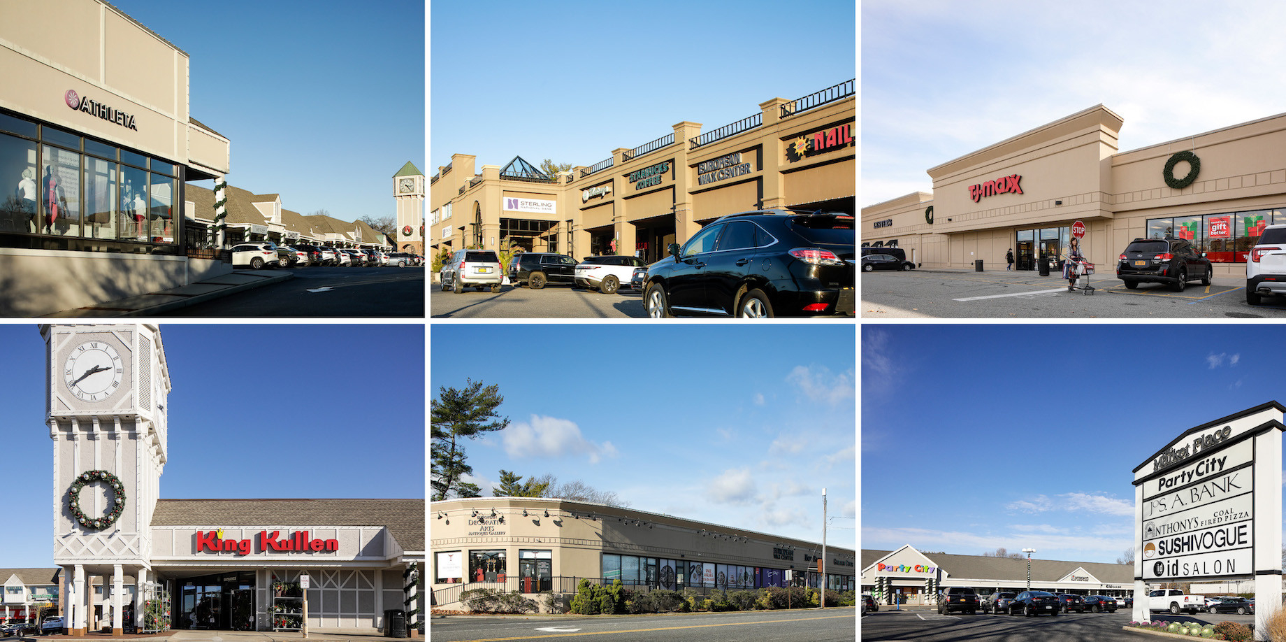 Kimco’s eight new properties on Long Island span Great Neck, Greenvale, Massapequa Park, Syosset, West Islip and Woodbury.