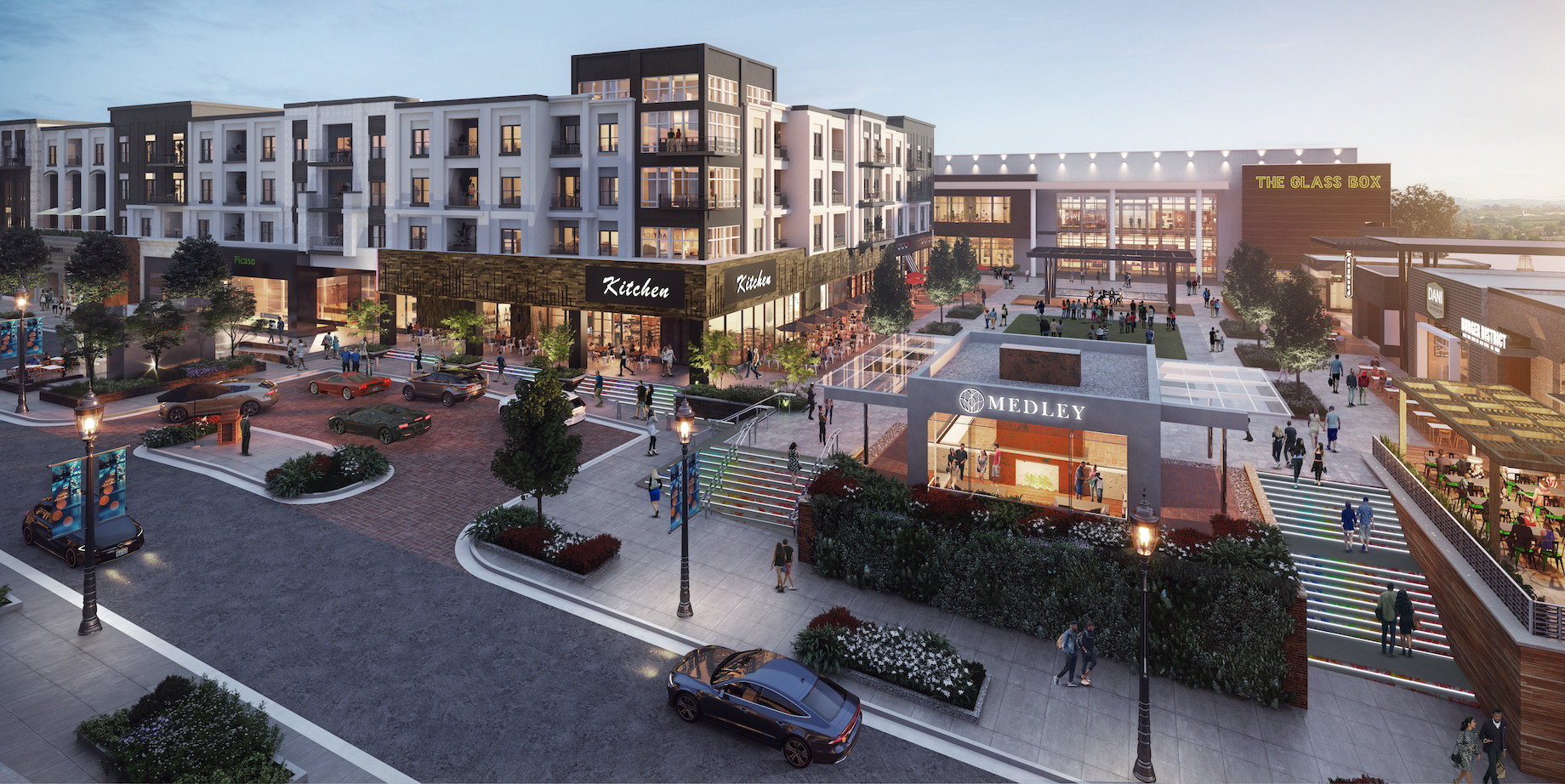 Toro Development’s plans for Medley, which will replace a vacant State Farm office campus, call for 200,000 square feet retai