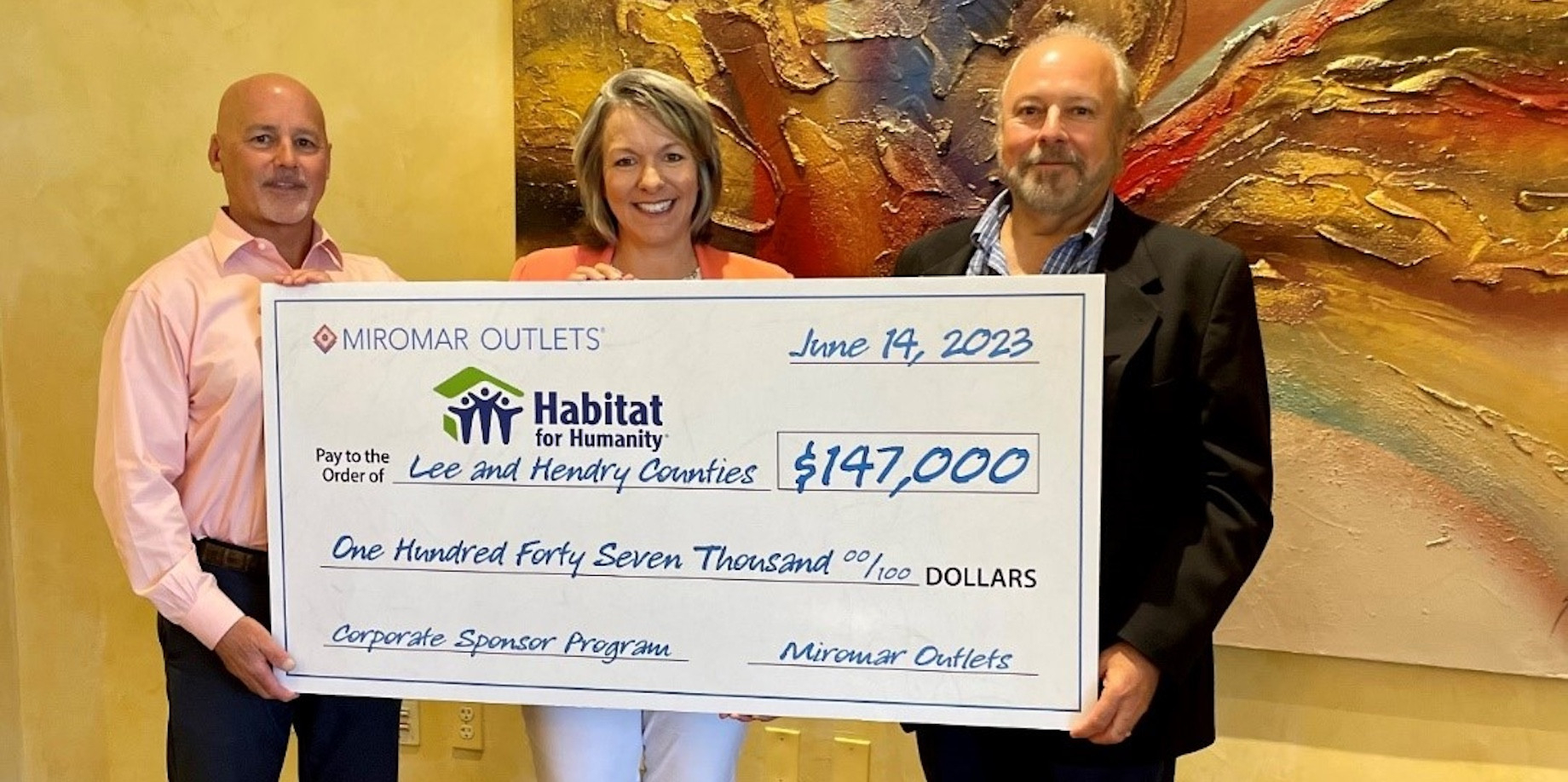 Miromar Outlets and Habitat for Humanity of Lee and Hendry Counties dedicated their 12th home together on June 16.