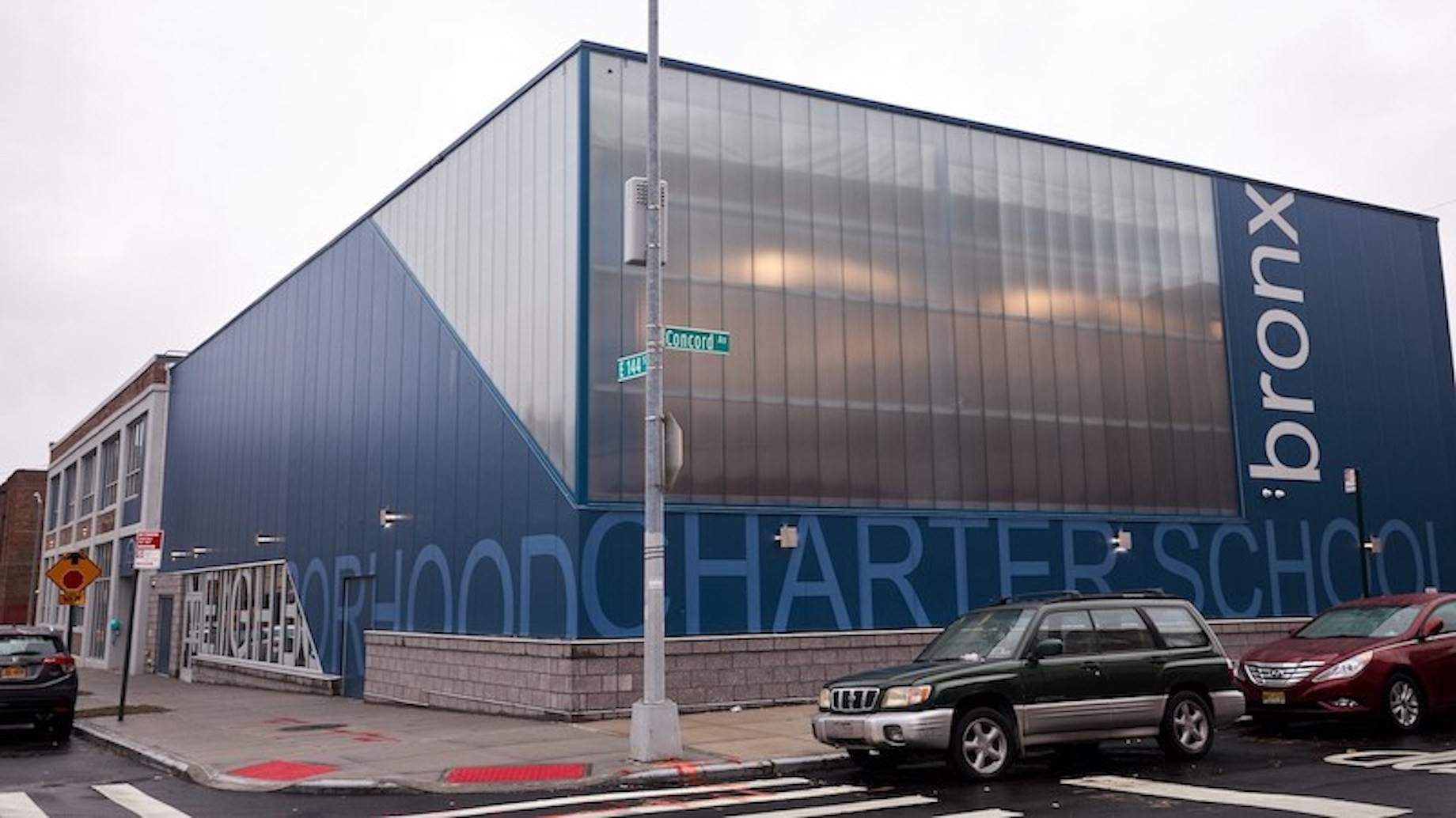 The 58,000-square-foot Neighborhood Charter School in the Bronx borough of New York City, occupies a former warehouse. Photo 