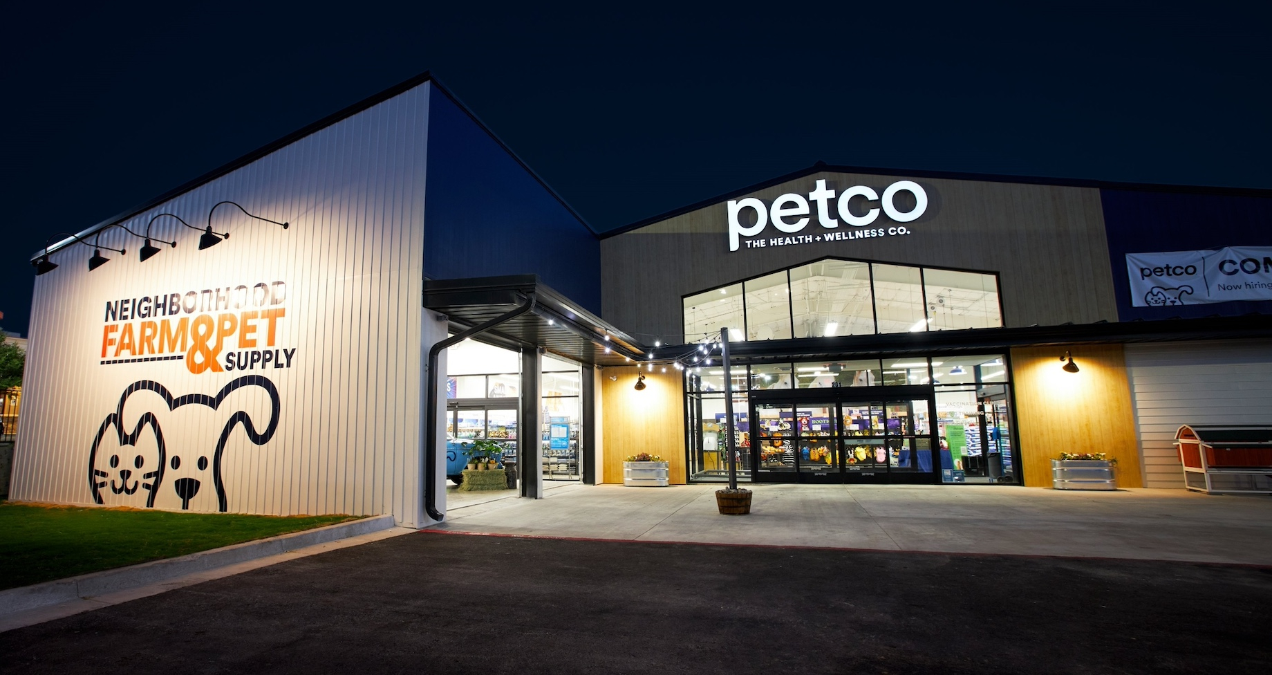 Petco launched a rural concept called Neighborhood Farm & Pet Supply in 2022.