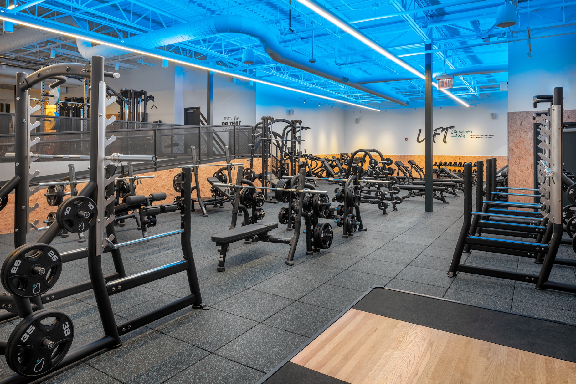 … and more than 80 pieces of strength equipment.