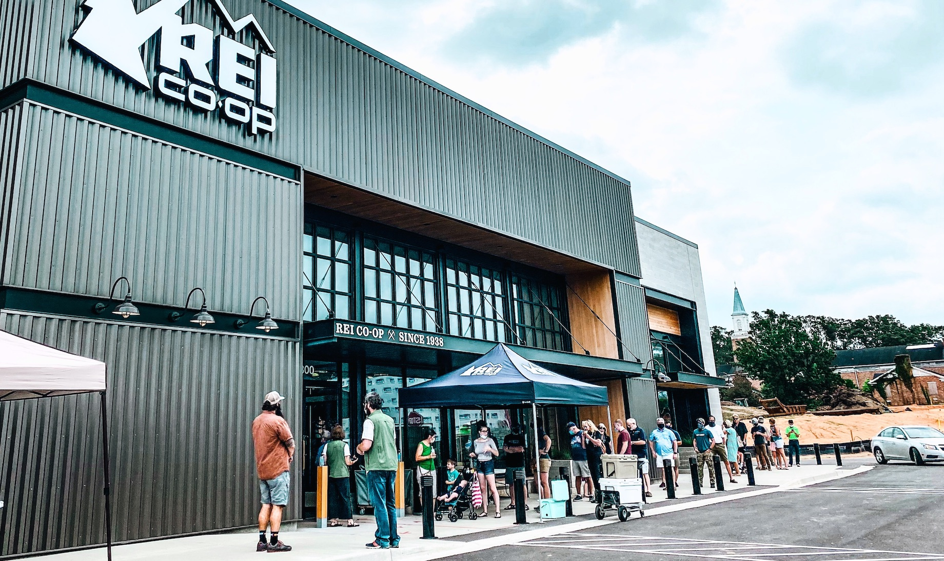 REI Co-op opened a 20,000-square-foot store in The BullStreet District in downtown Columbia, South Carolina, in August 2020. 
