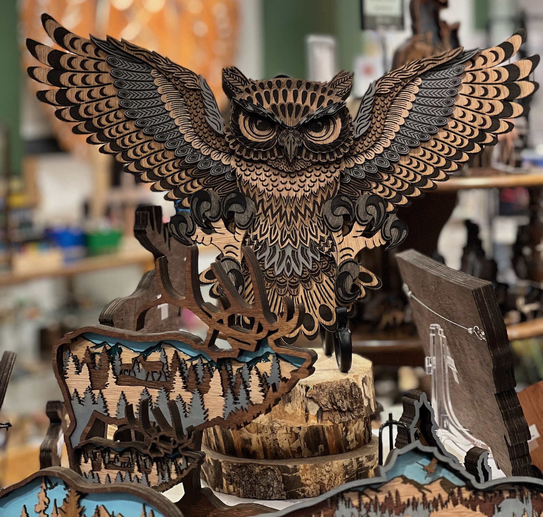 RSJ Engraving is among the creative ventures that sells its work in The Last Best Store.