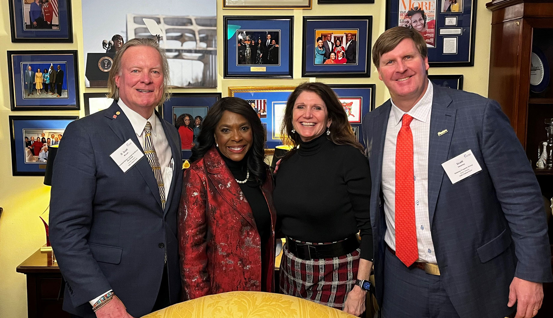 D. Scott McLain (Coldwell Banker Commercial McLain Real Estate), Rep. Terri Sewell (D-AL07), Yolanda McLain (Coldwell Banker 