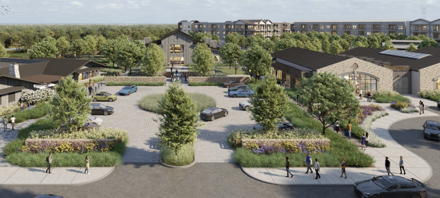 The first phase of the Haggard Farm mixed-use project in Plano, Texas, will include 100,000 square feet of retail.