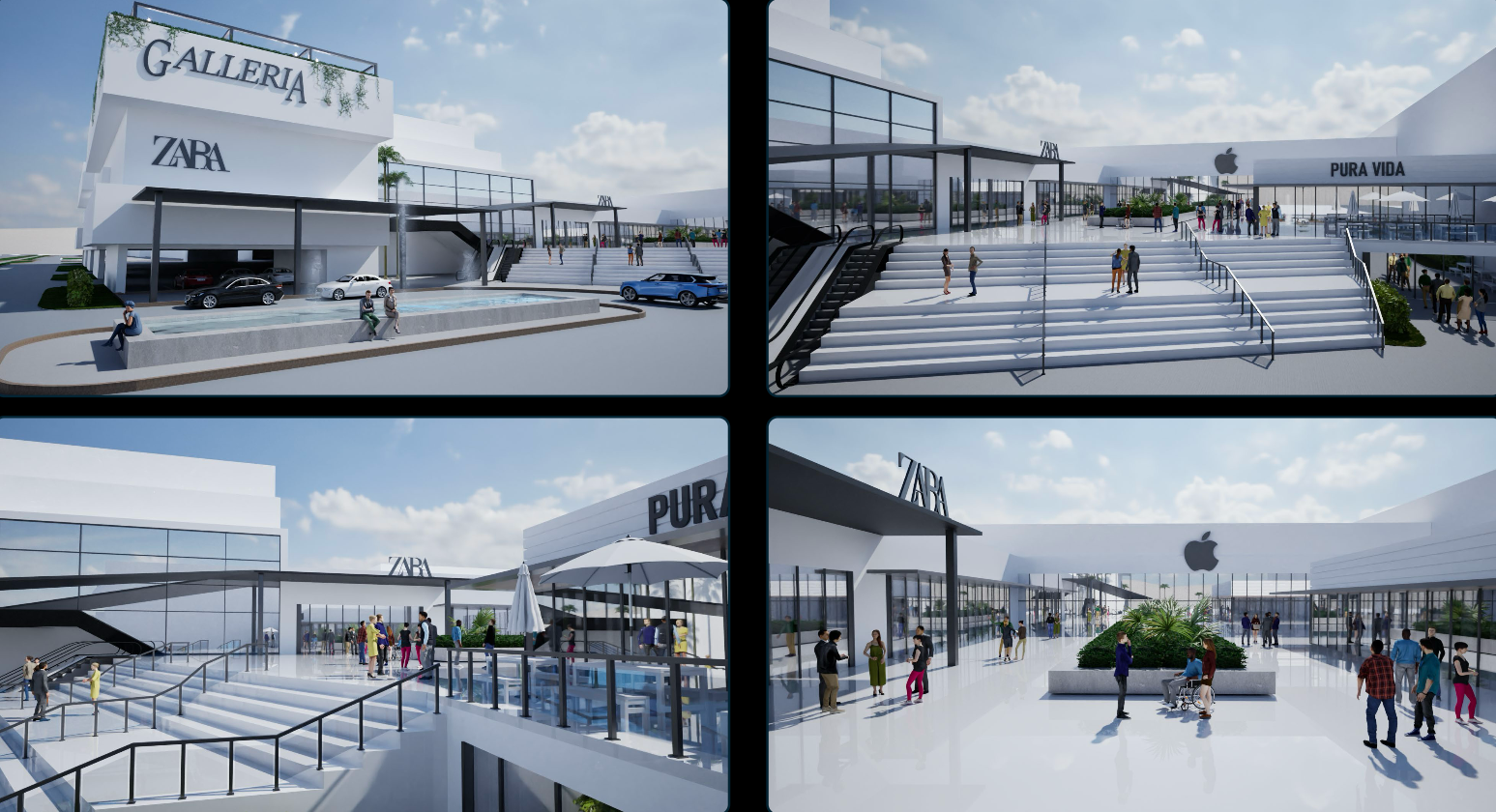 The proposed west entrance of the reimagined Galleria Fort Lauderdale